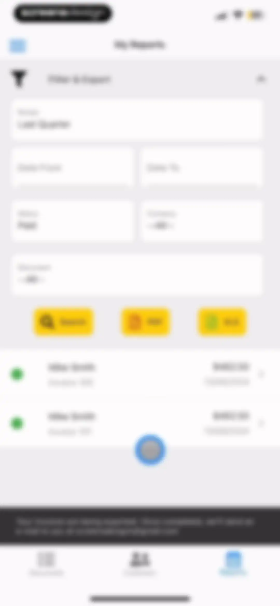 Invoice Maker by Invoice Home screen 63