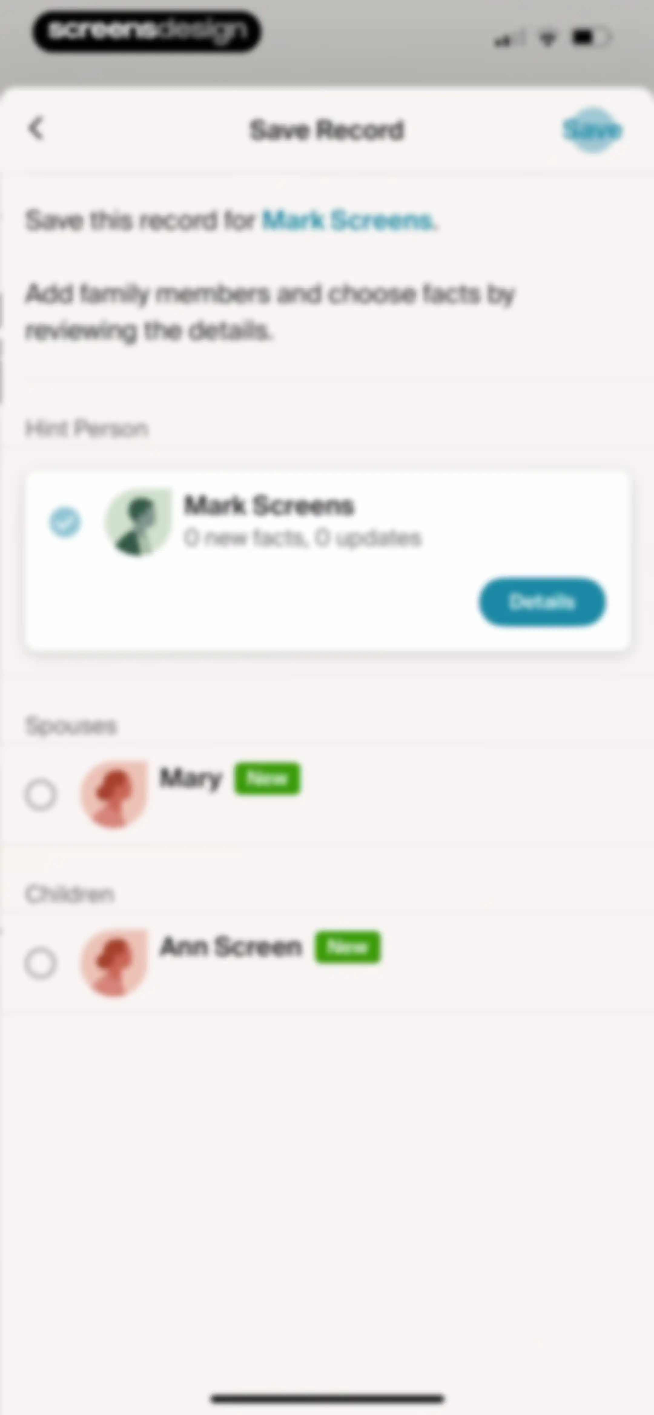 Ancestry: Family History & DNA screen 48