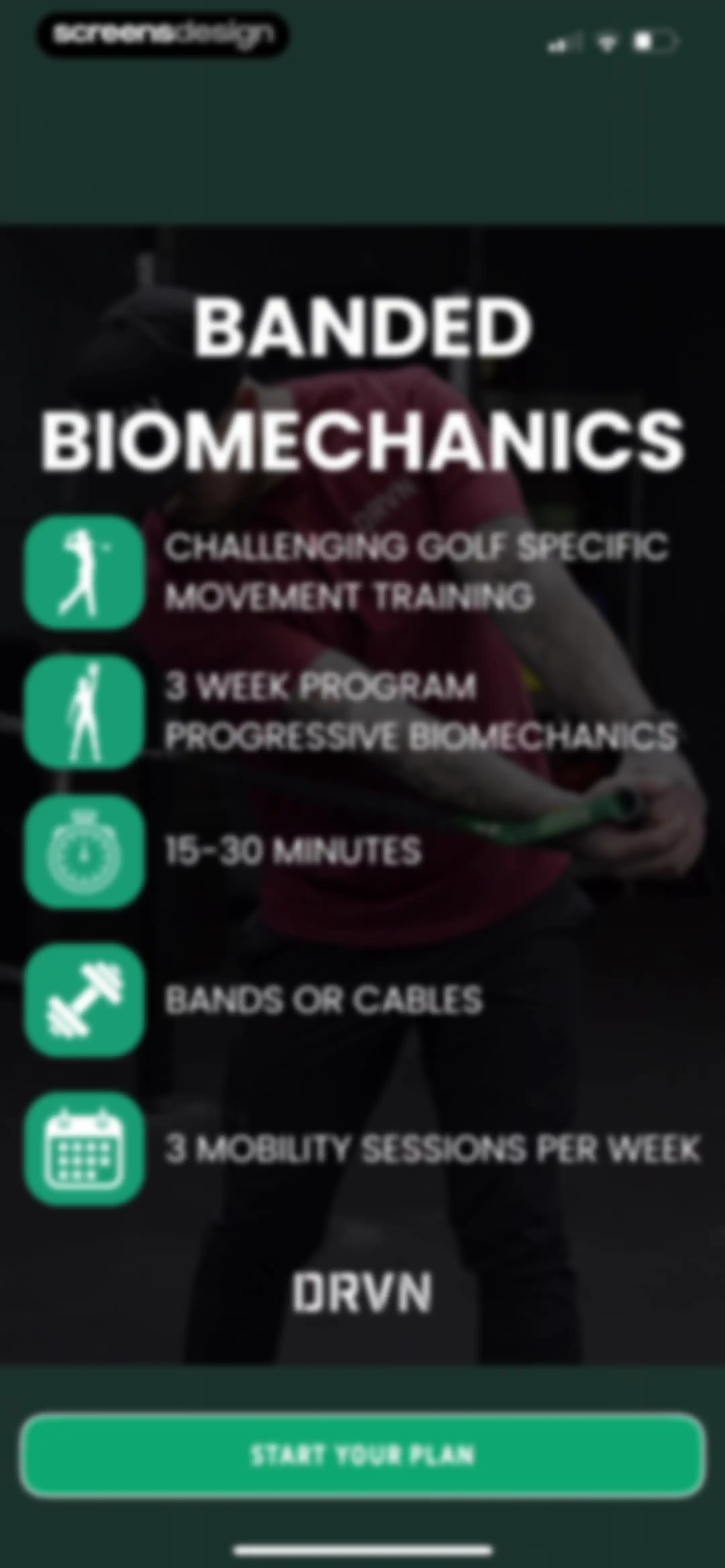 DRVN - Golf & Gym Workouts screen 24