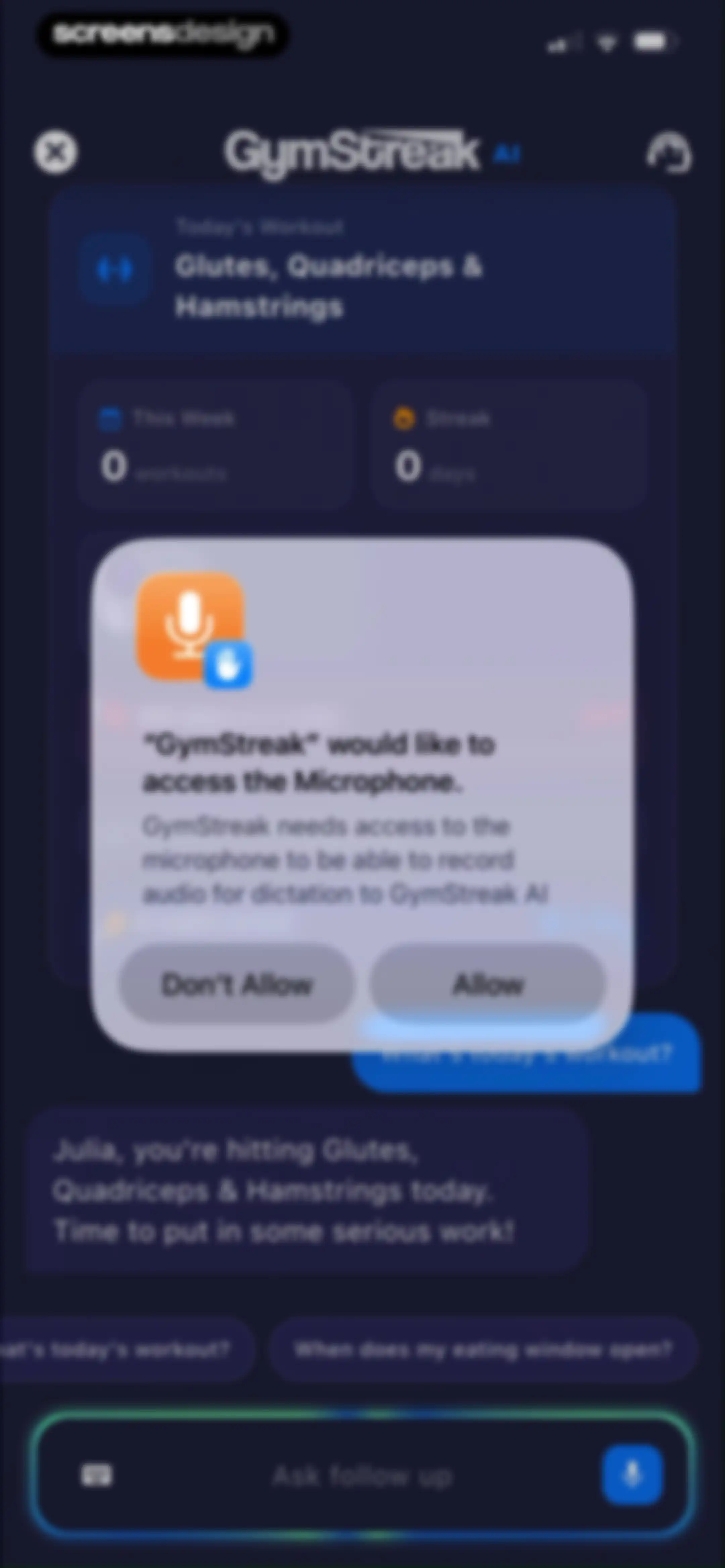 GymStreak: AI Personal Trainer screen 114