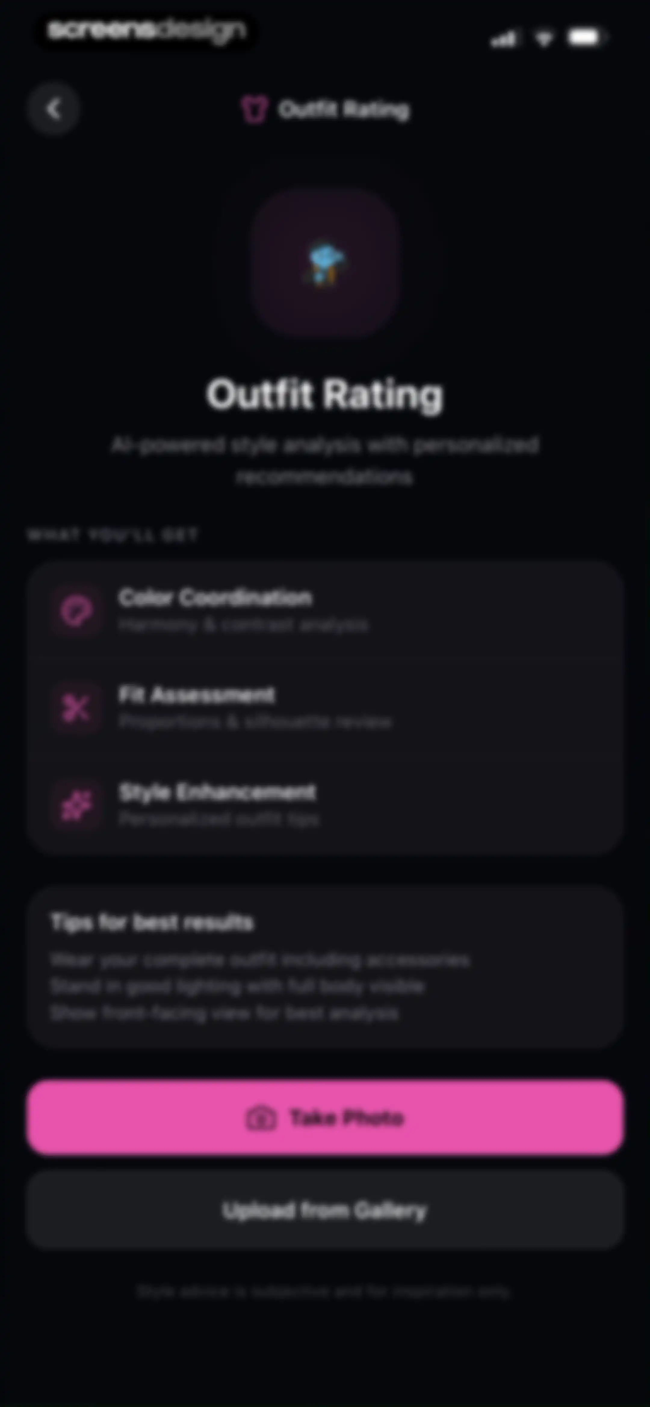 Critique AI: Habit Tracker screen 100