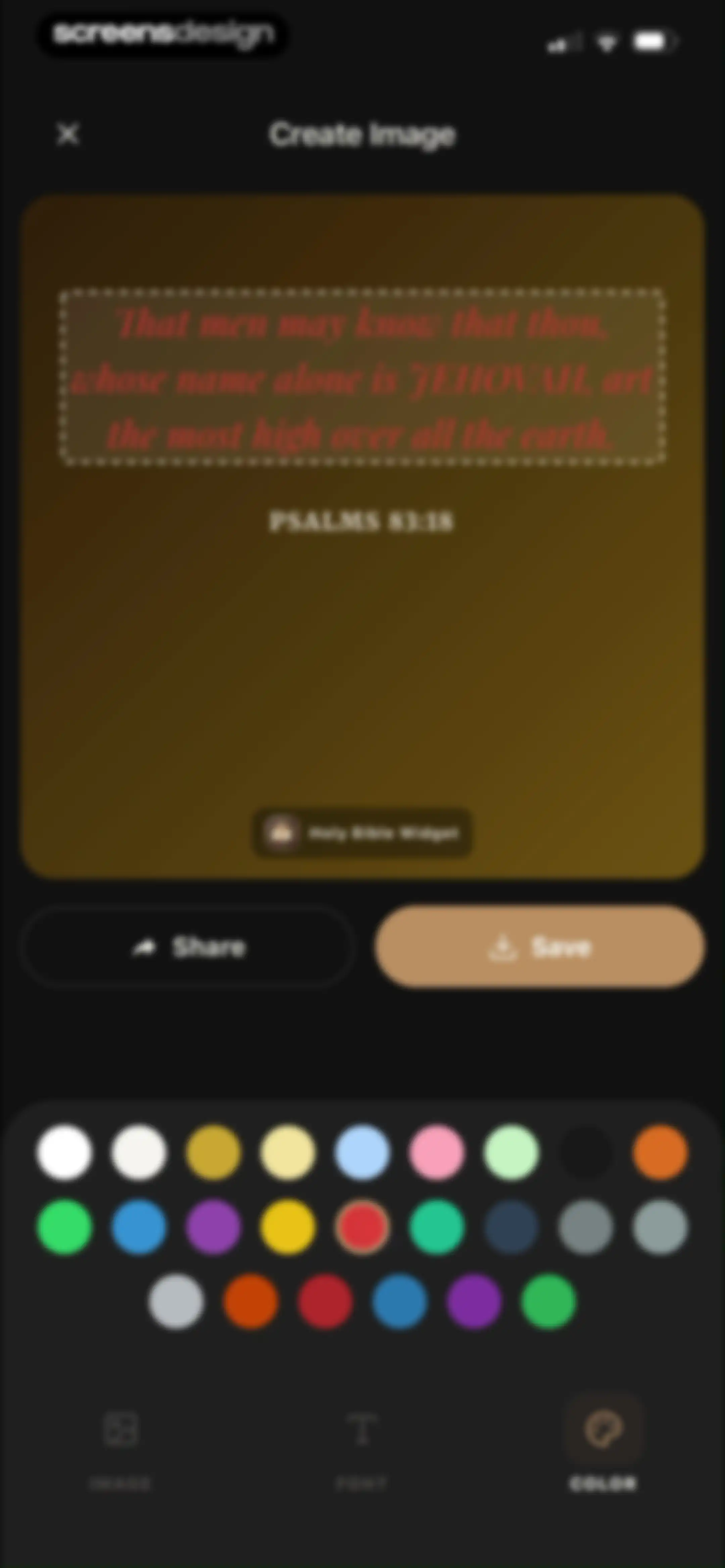 Holy Bible Widget: Daily Verse screen 103