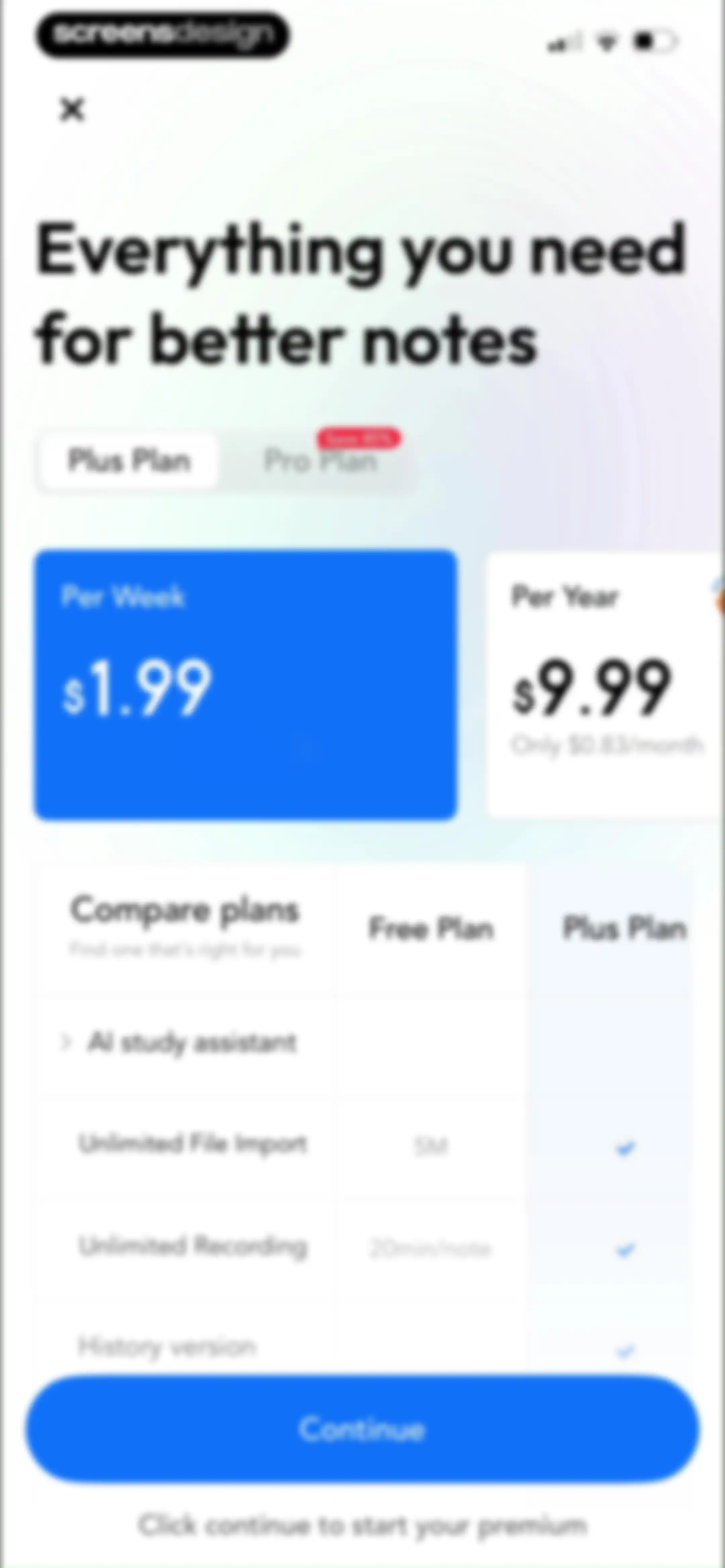 Freenotes®: AI Notes Taking screen 9