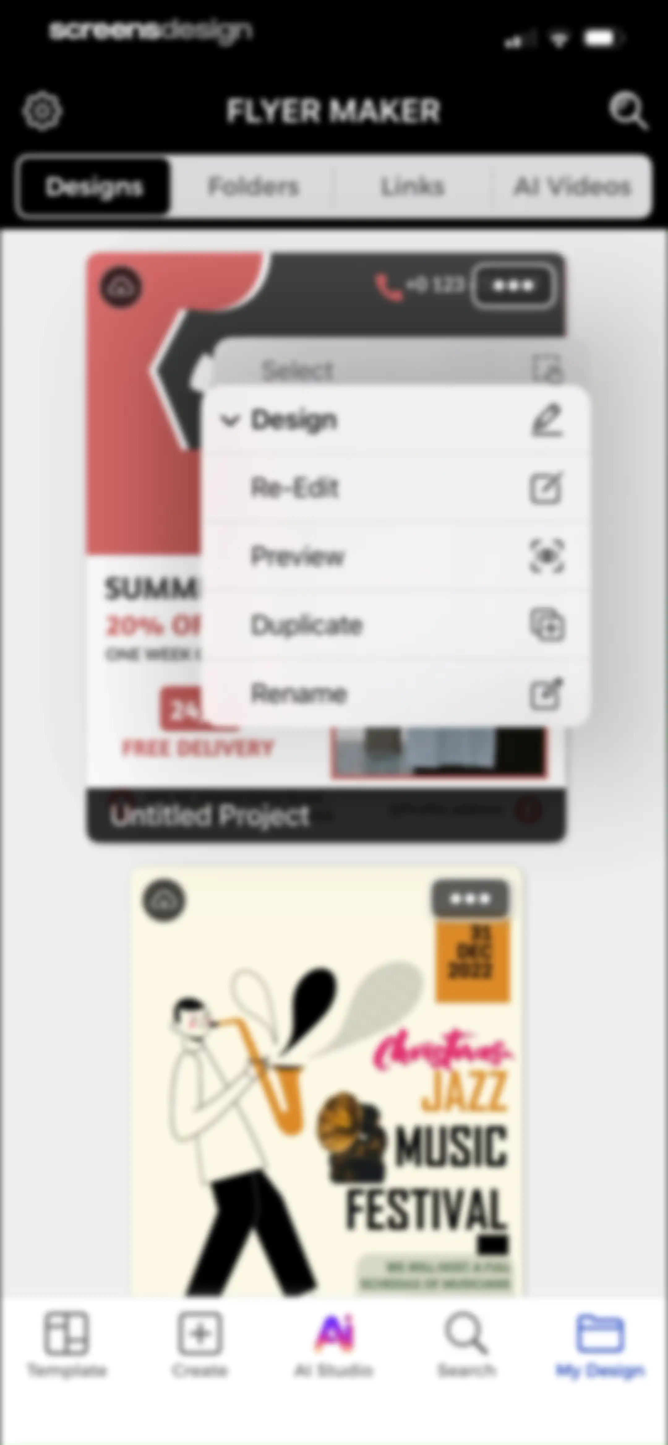 Flyer Maker + Poster Maker screen 140