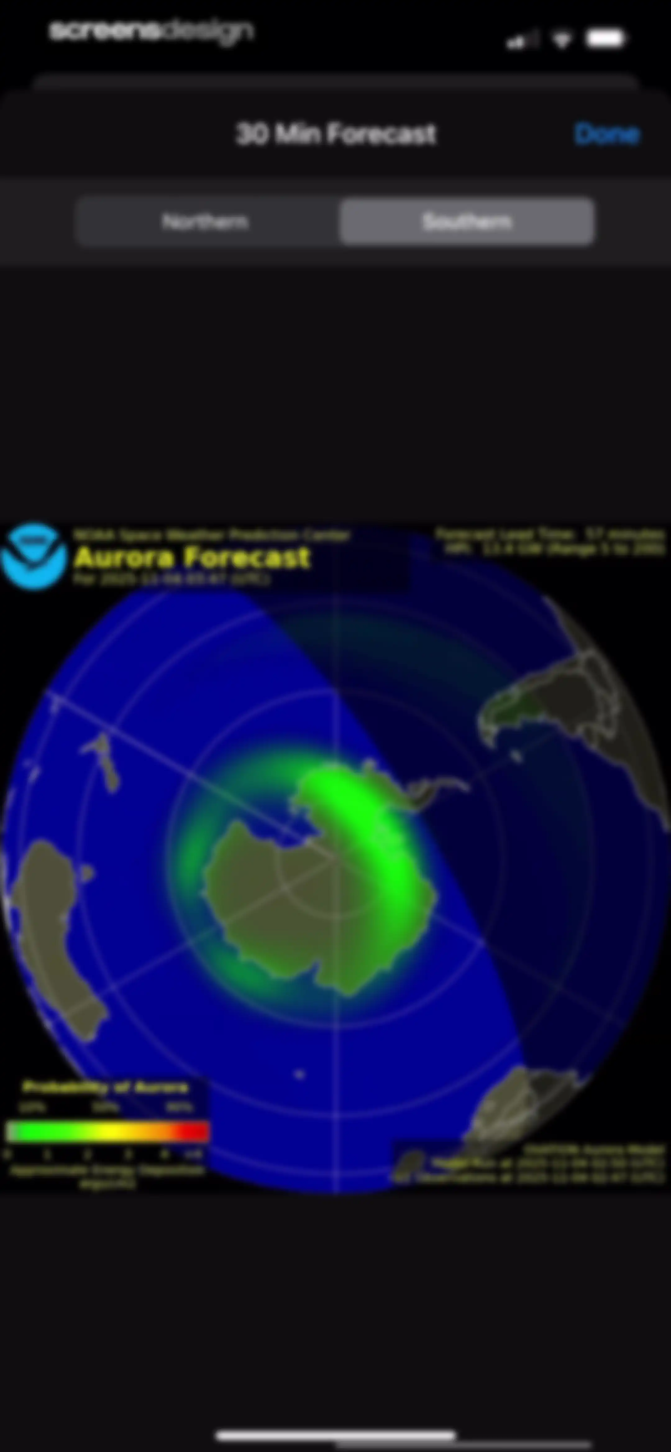 Aurora Forecast. screen 12