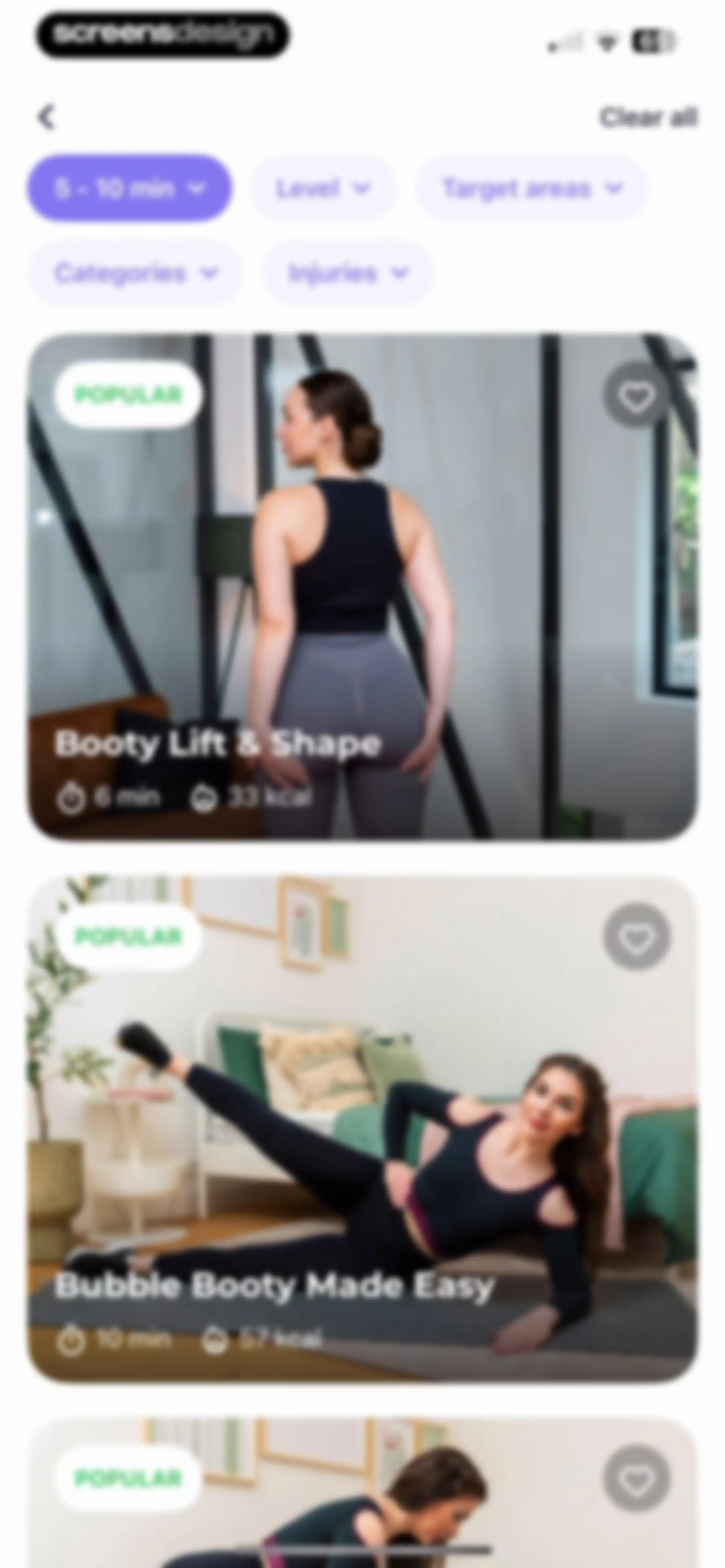 FitMe - Lazy Workout at Home screen 87