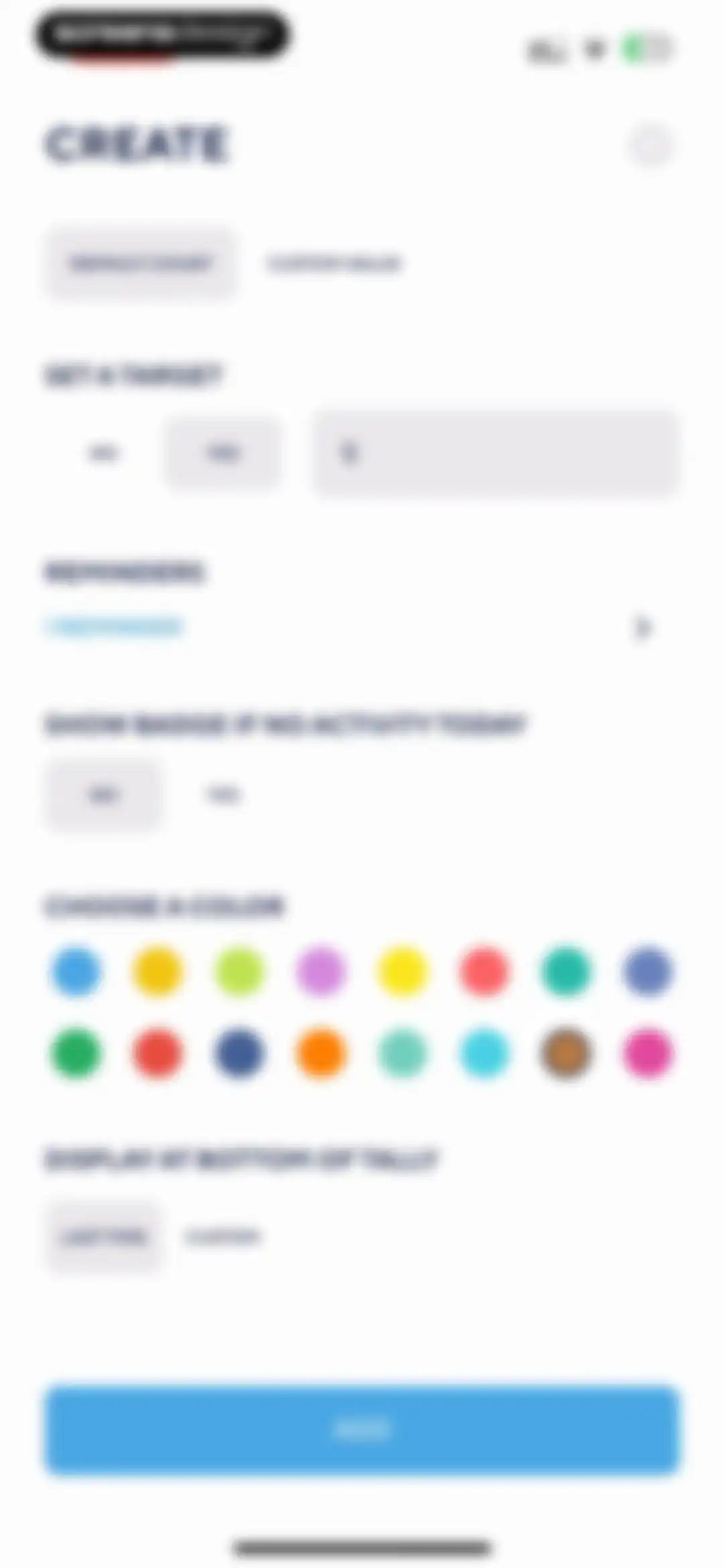 Tally: The Anything Tracker screen 41
