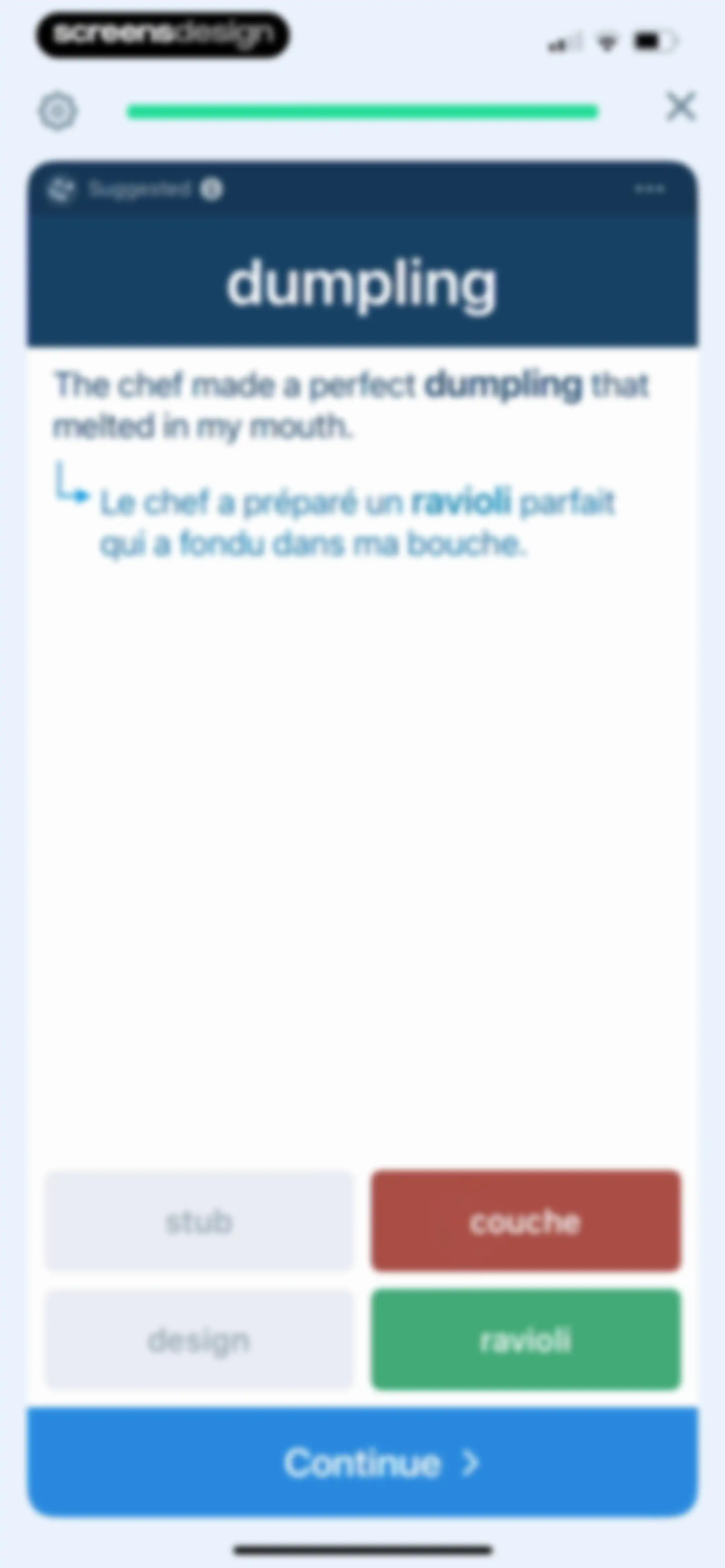 Reverso translate and learn screen 57