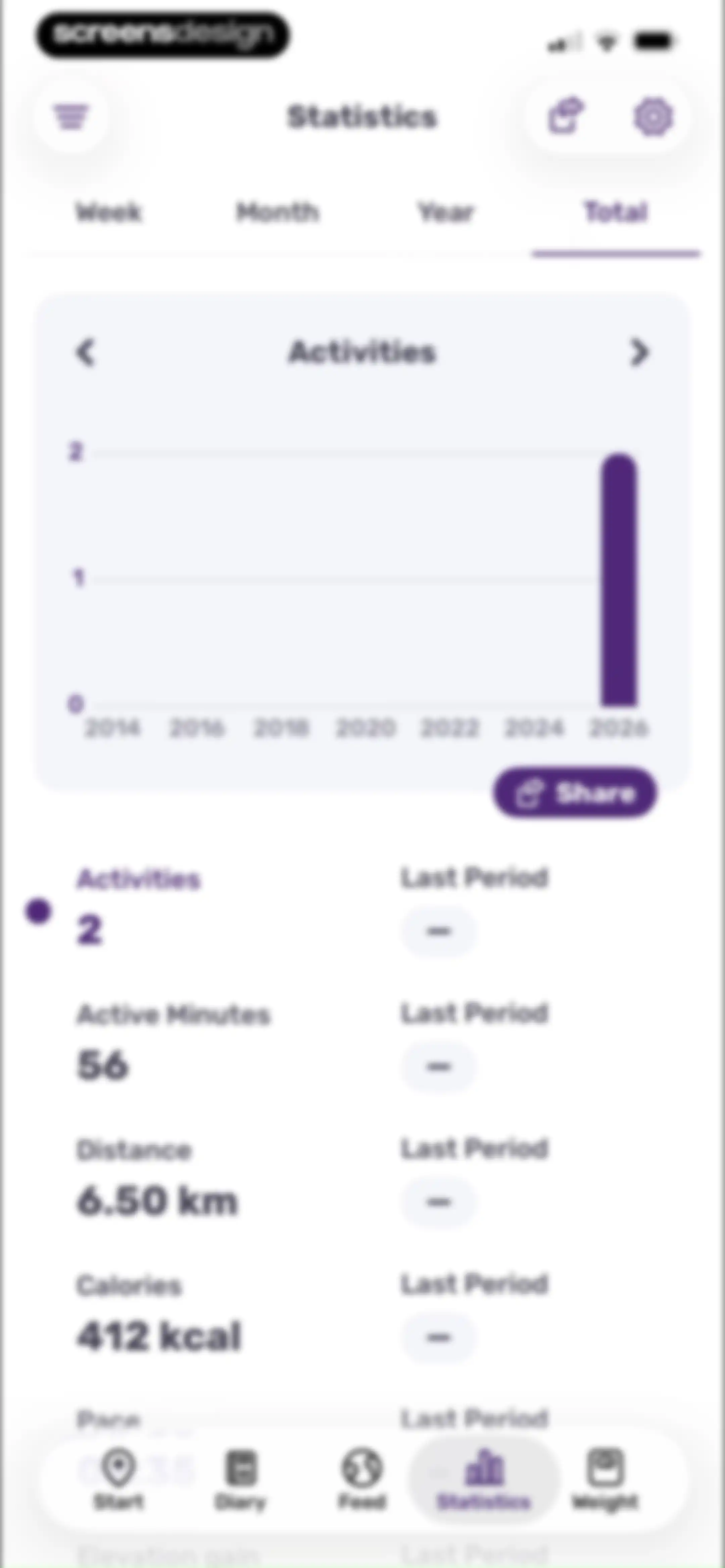 Running Tracker App – FITAPP screen 129