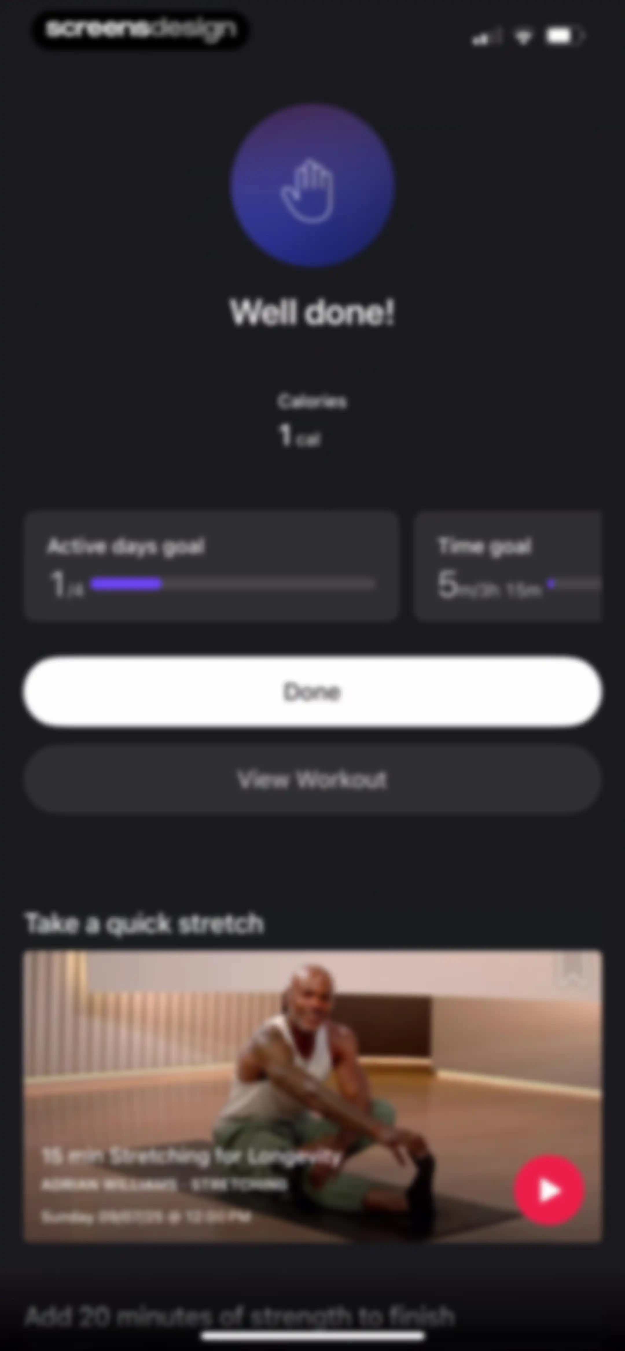 Peloton: Fitness & Workouts screen 78