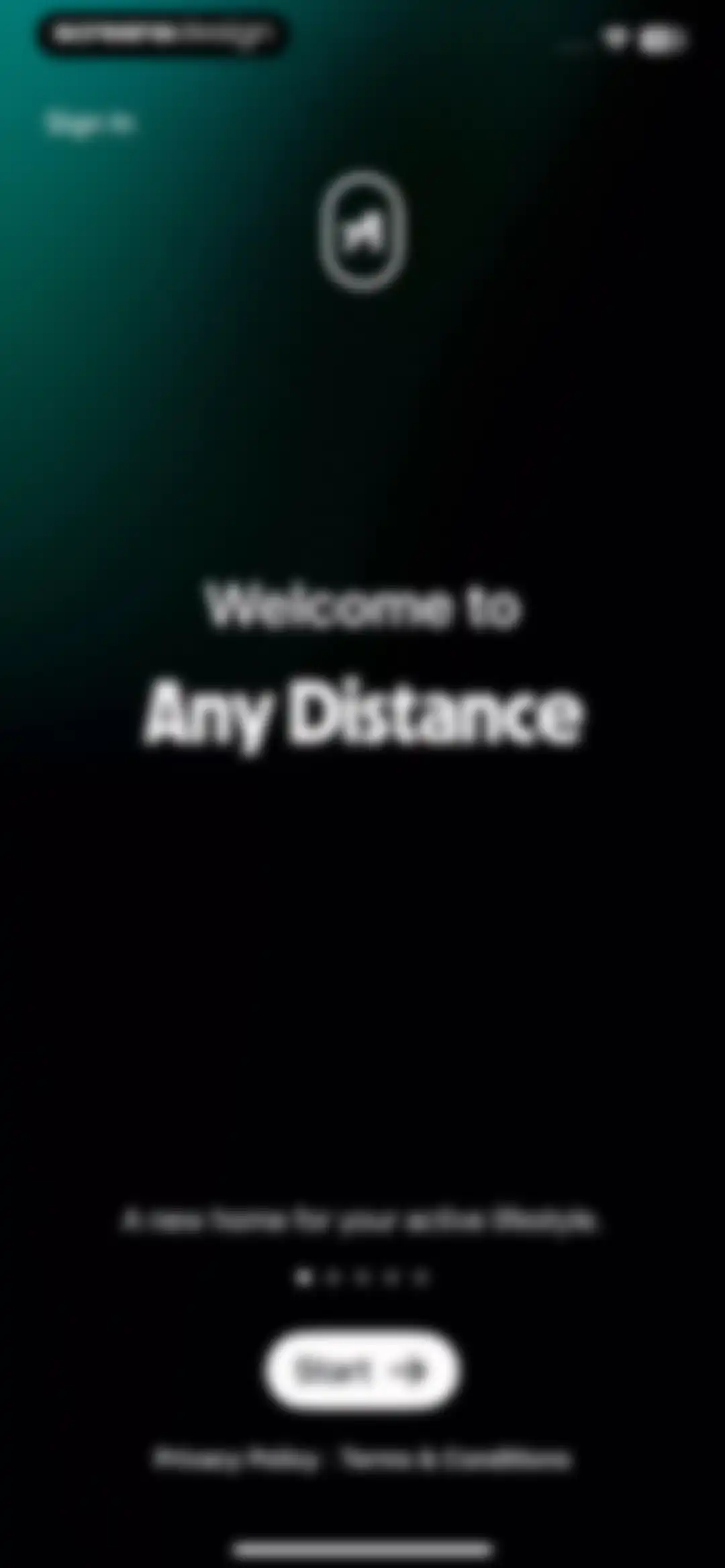 Any Distance Running Tracker screen 1