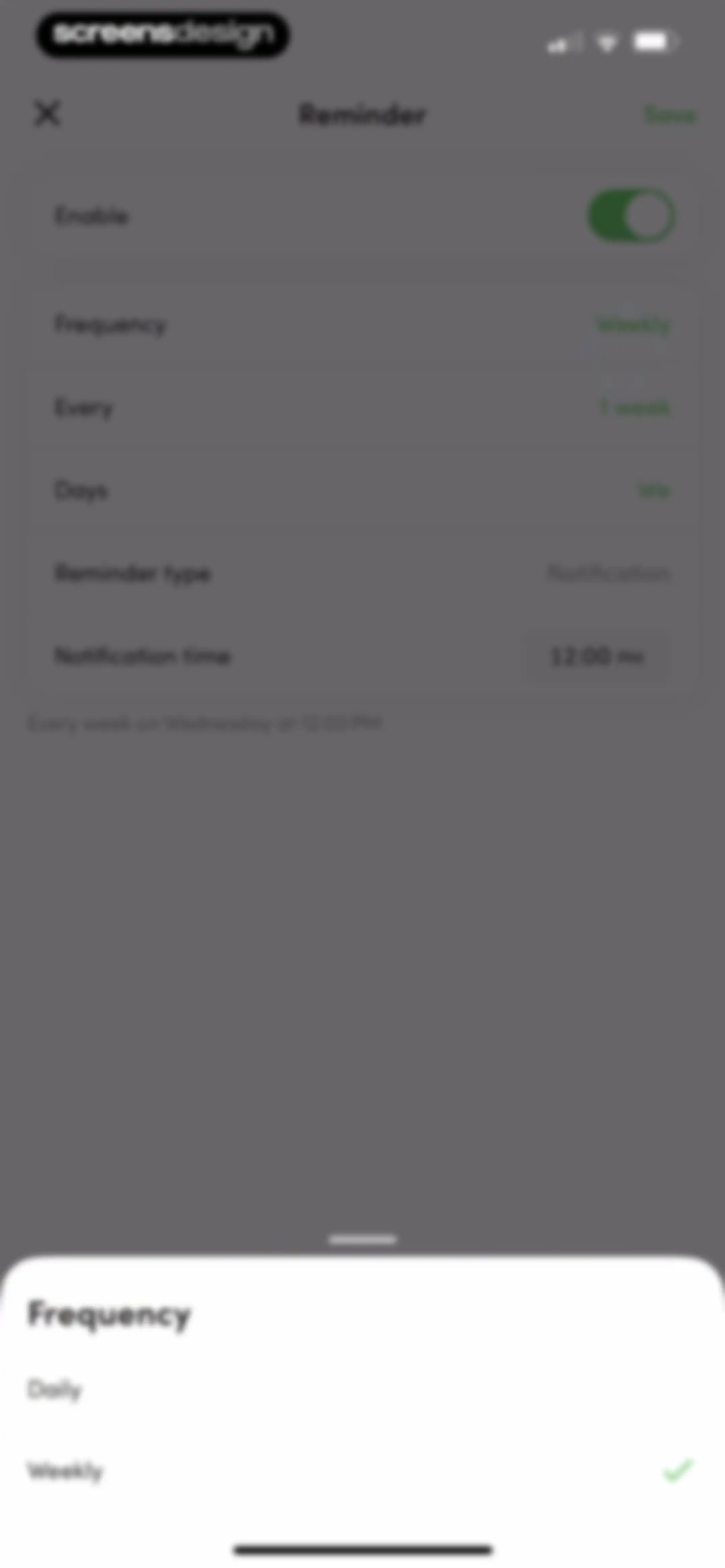 Calories and nutrition tracker screen 97