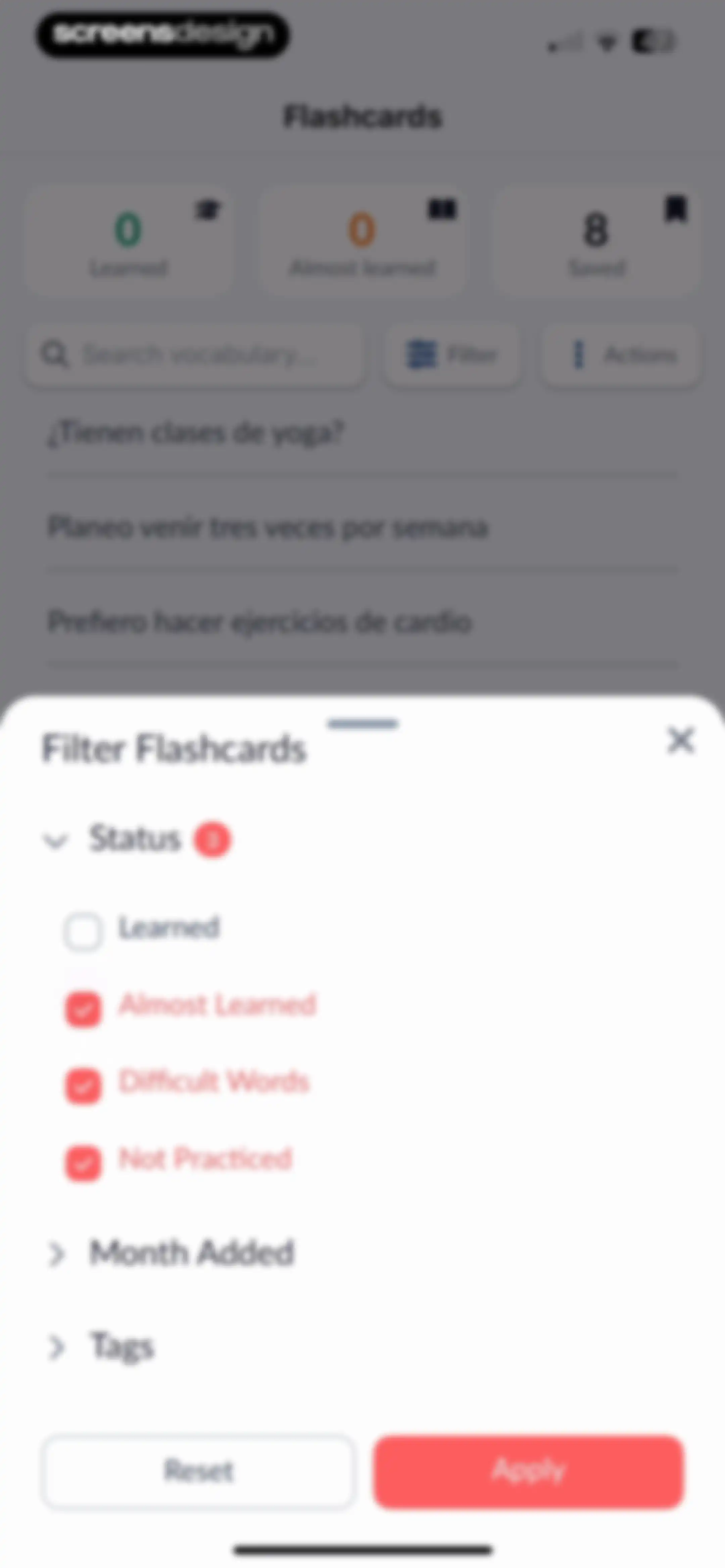 Langua: AI language learning screen 81