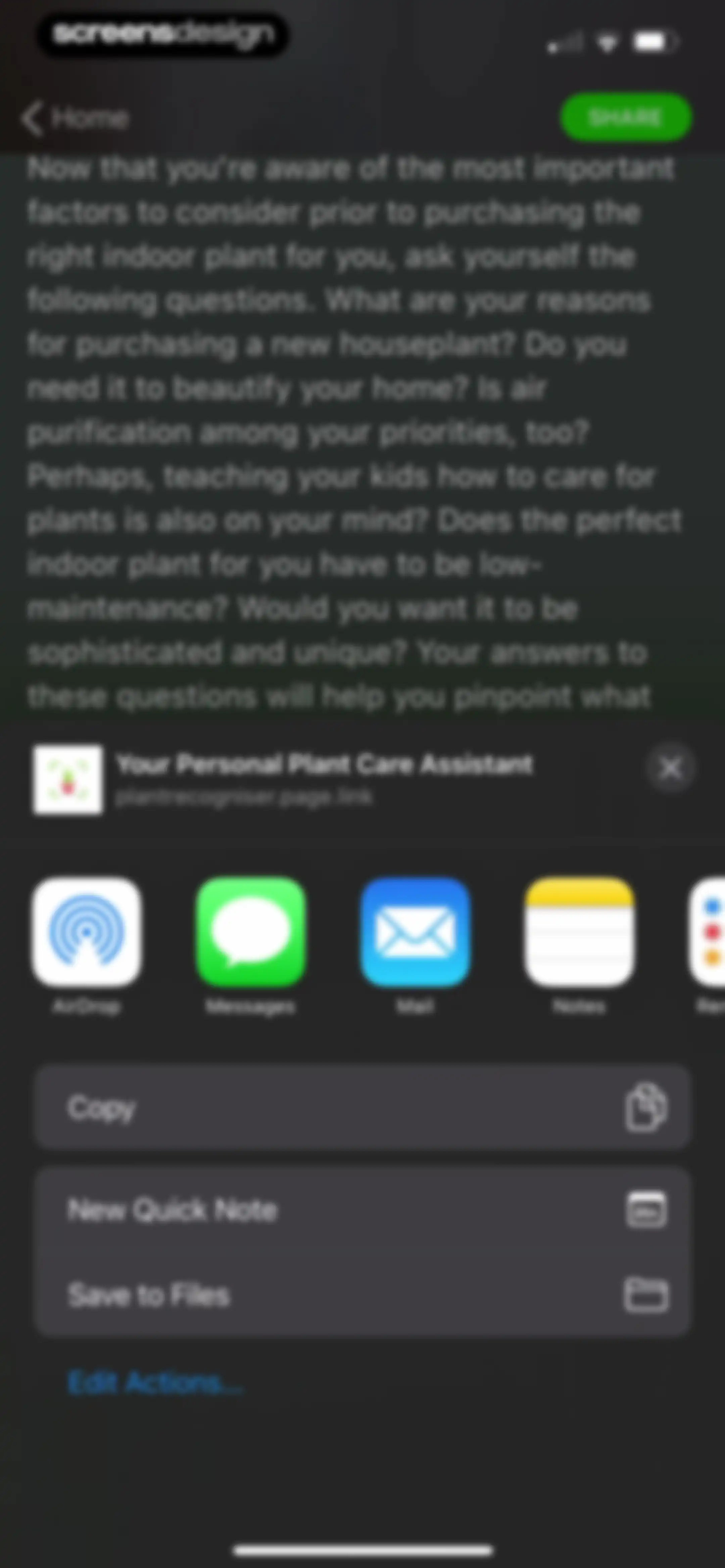 Plant Identifier & Care App screen 97