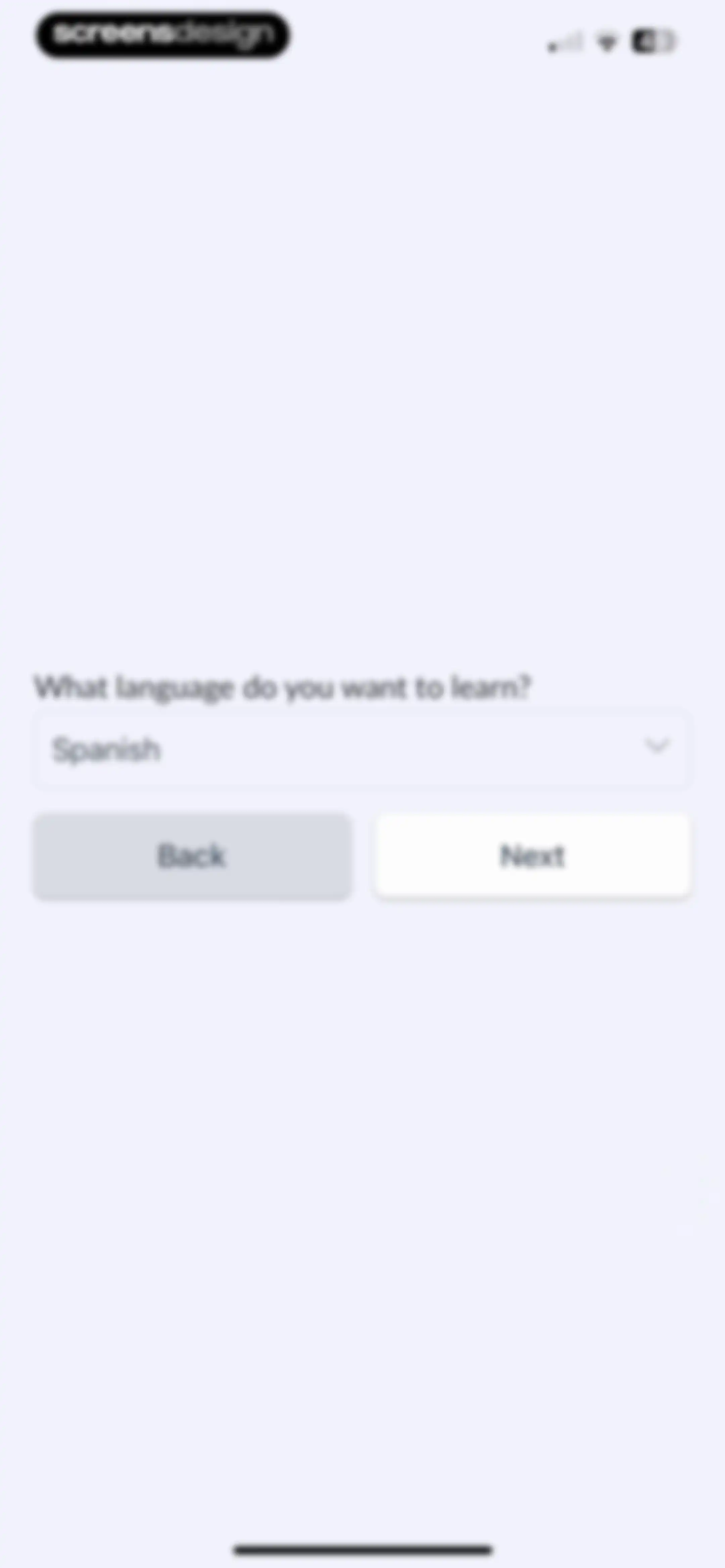 Langua: AI language learning screen 5
