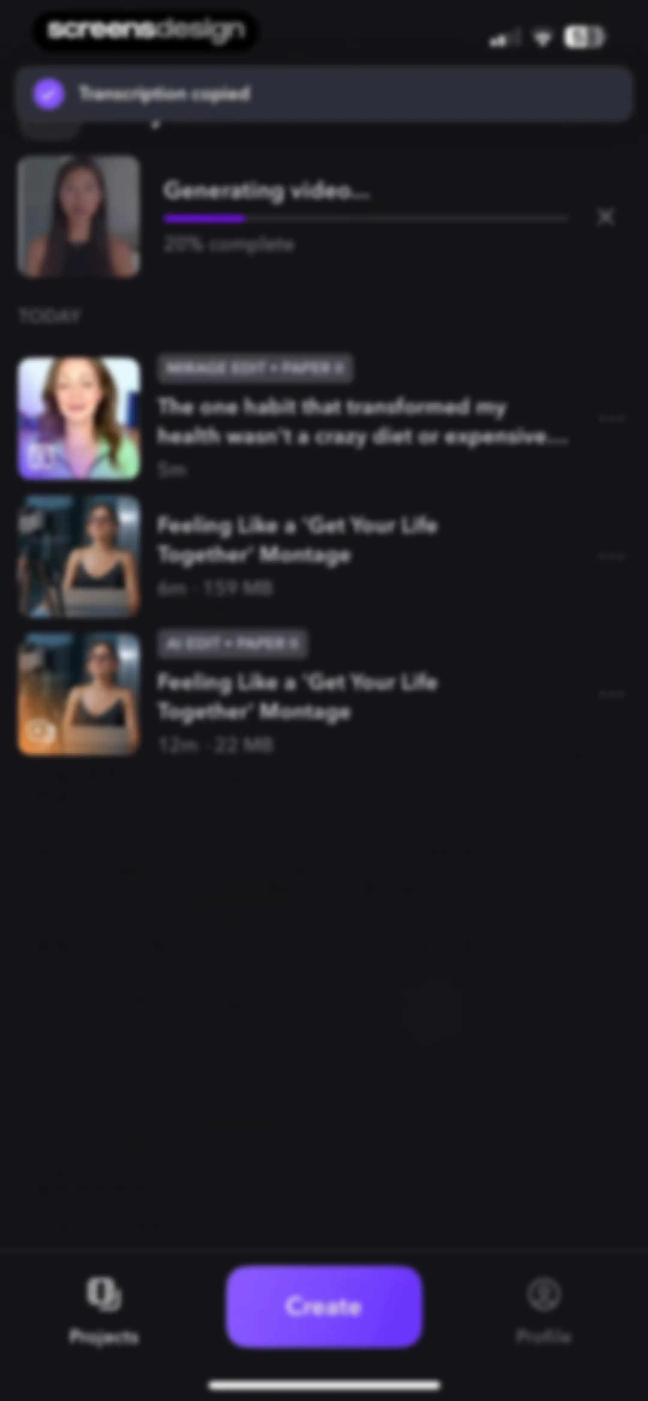 Captions: AI Edits Your Video screen 142
