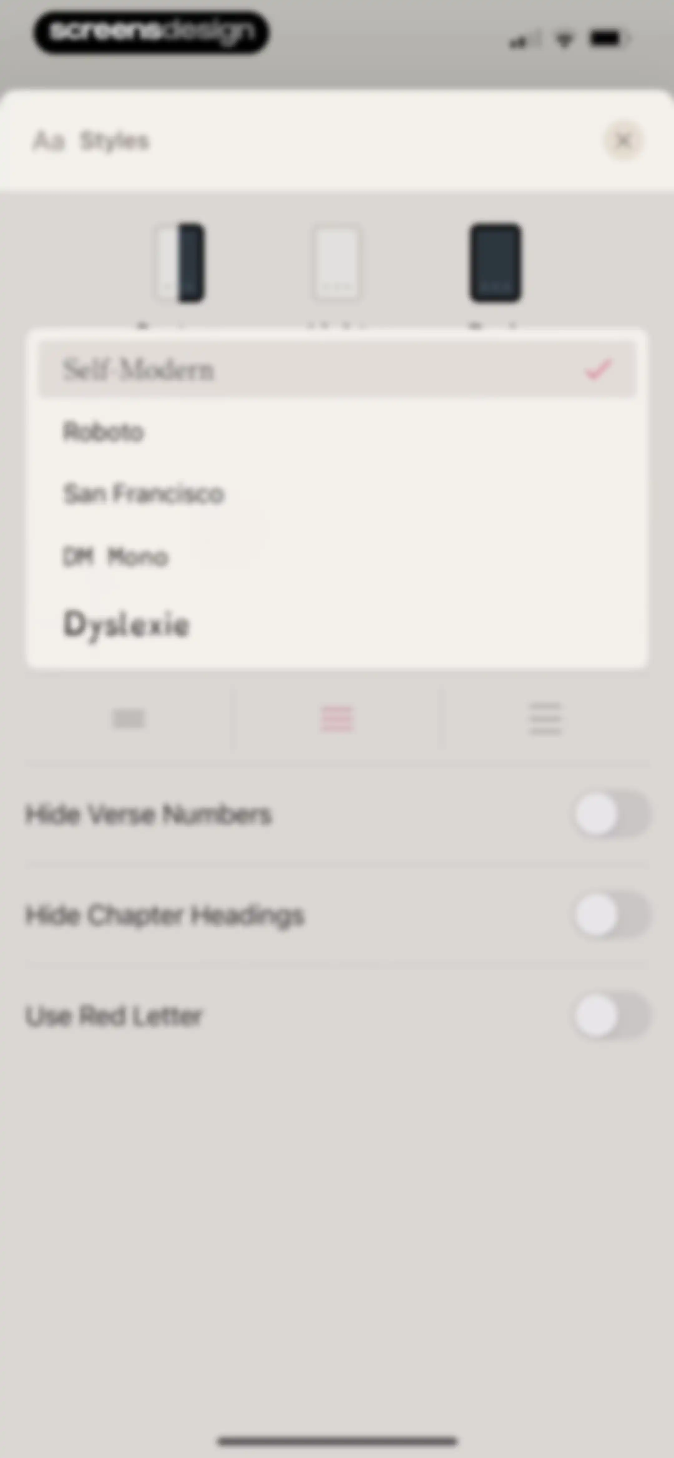 Dwell: Audio Bible screen 44