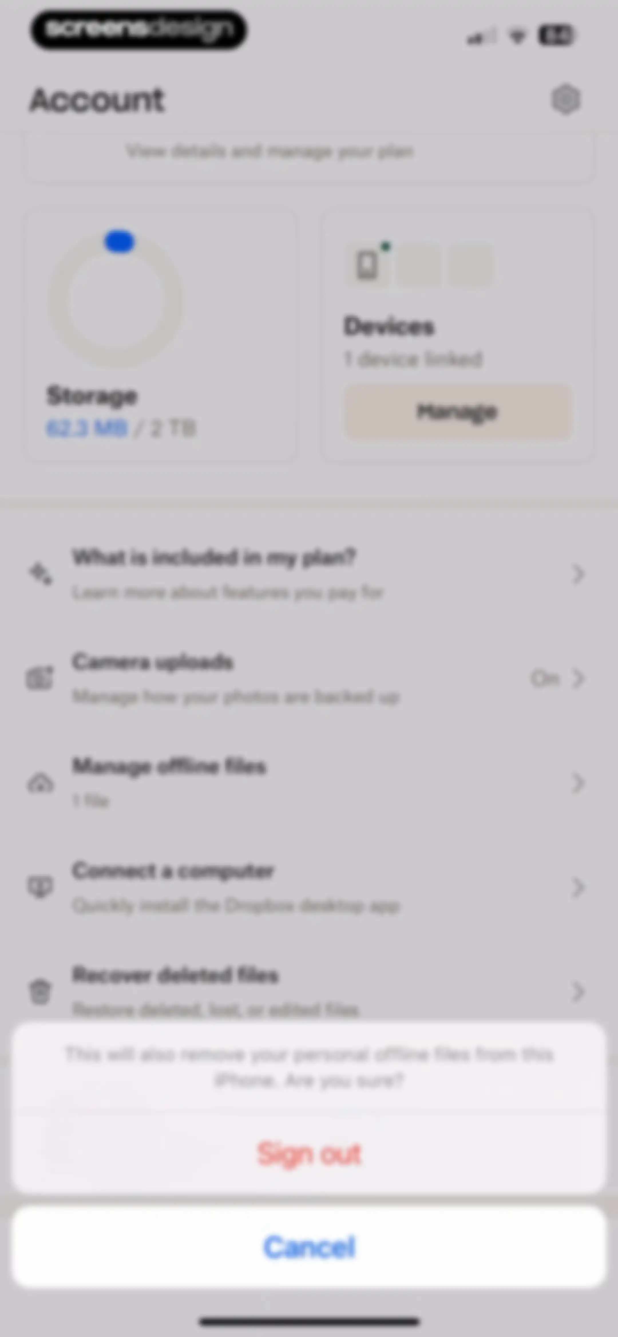 Dropbox: Cloud Storage Backup screen 140