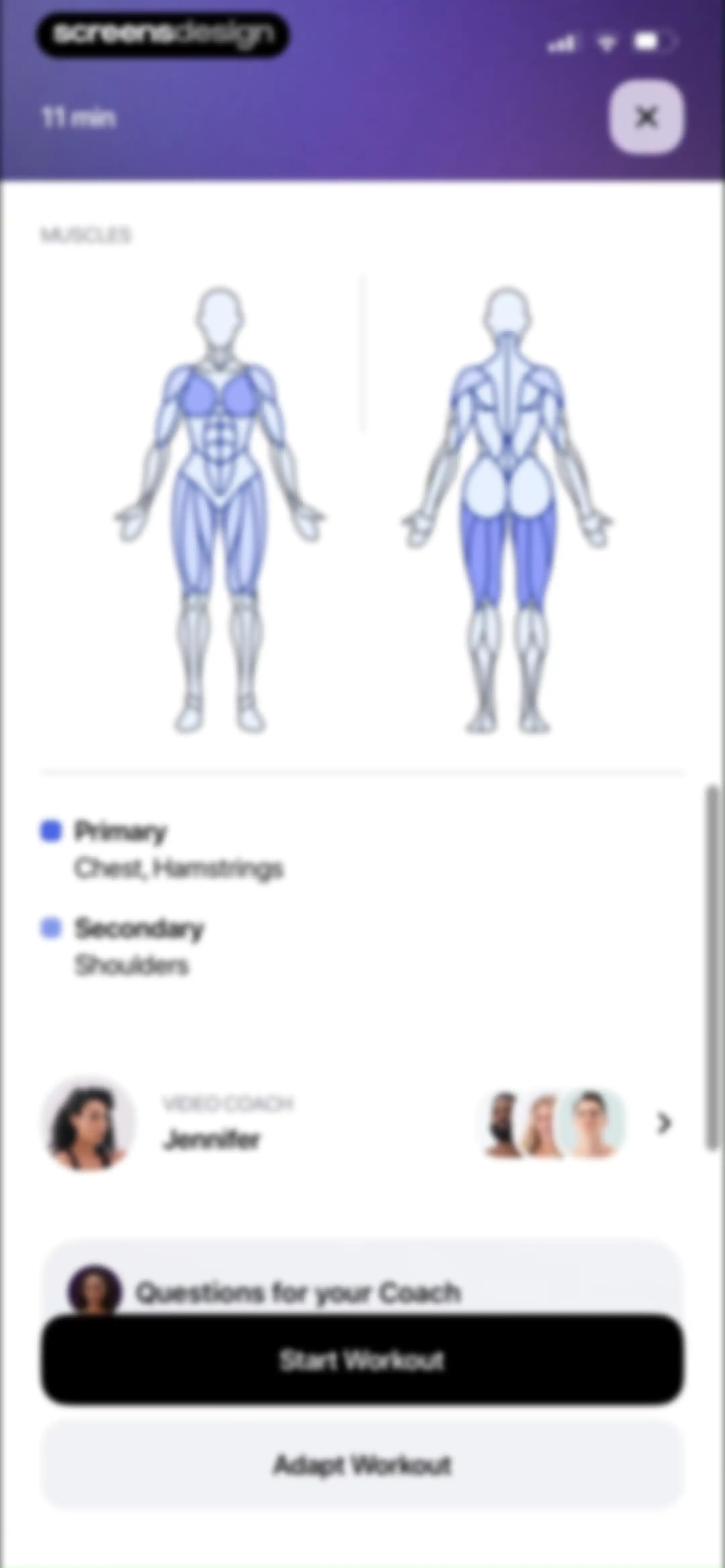 Zing AI: Home & Gym Workouts screen 89