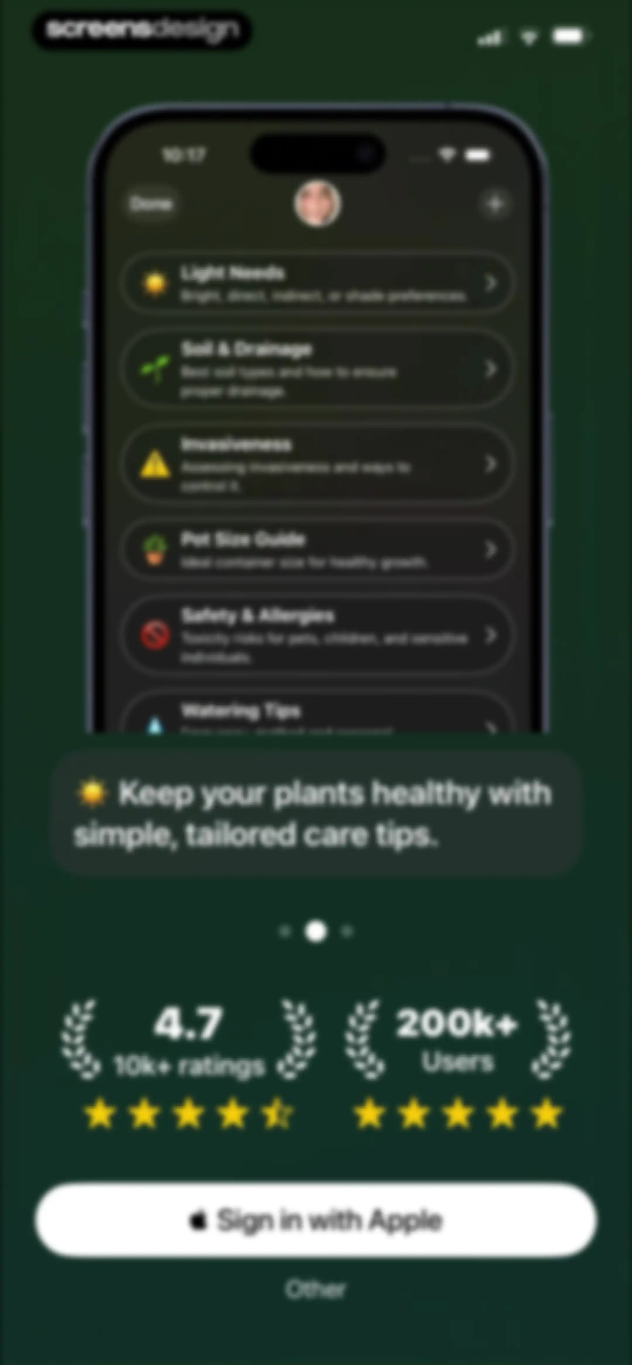 Free Plant Identifier screen 2