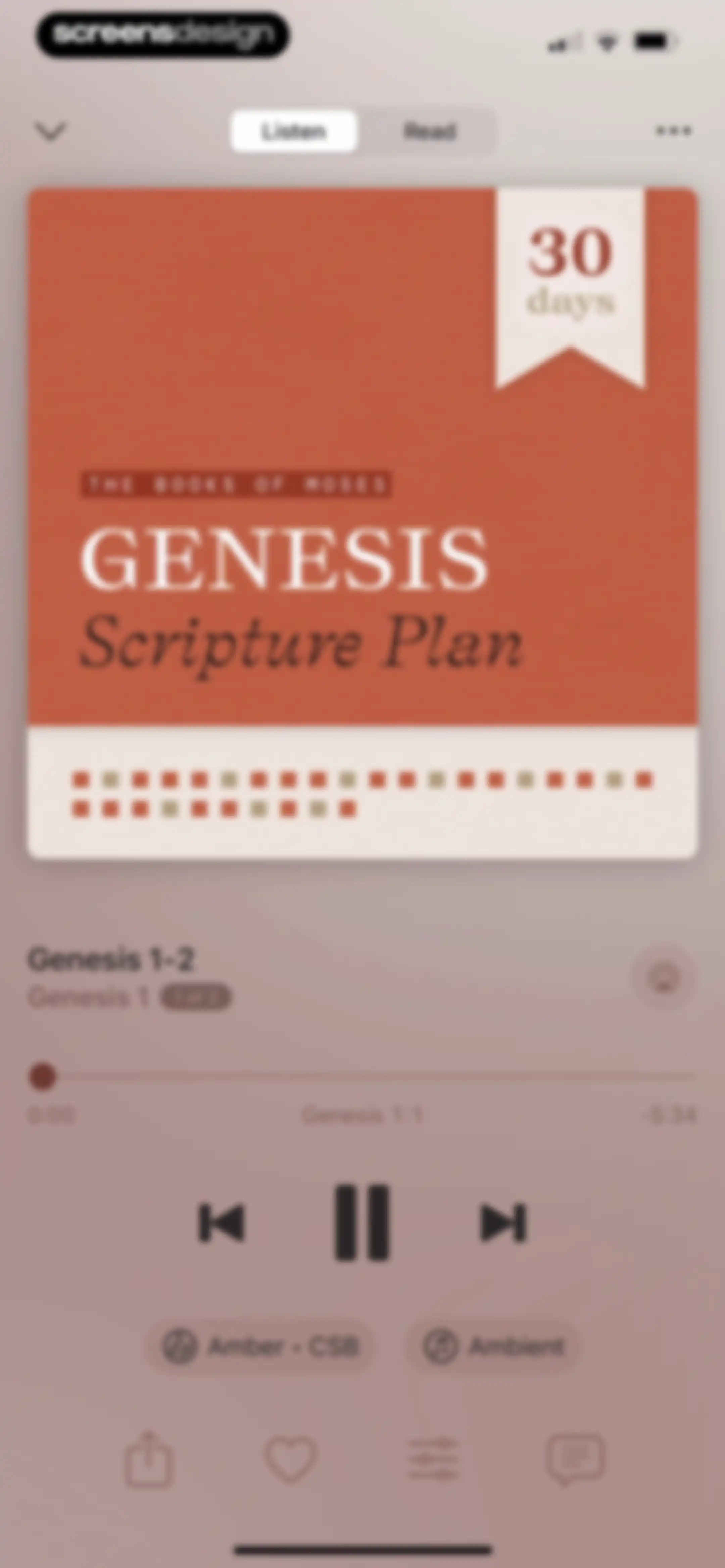 Dwell: Audio Bible screen 21