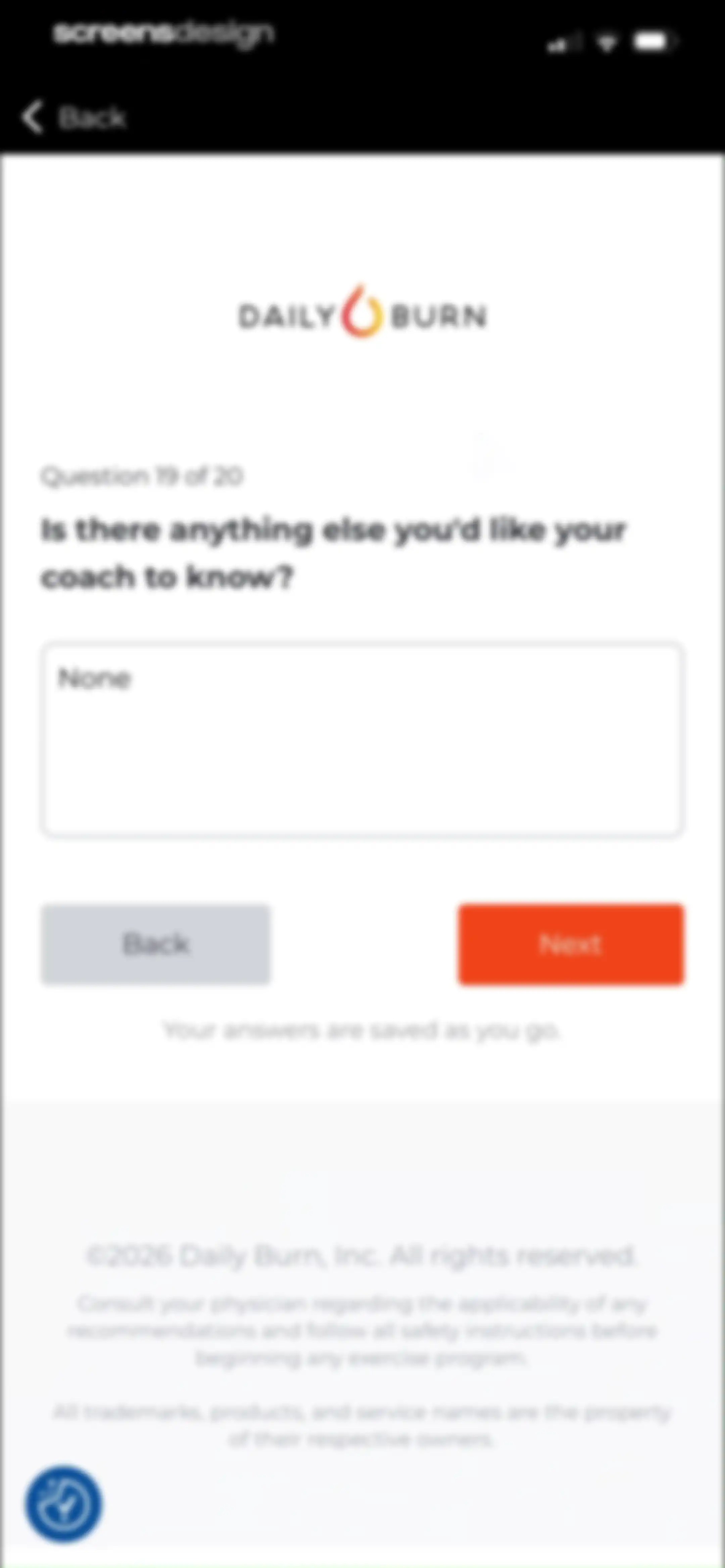 Daily Burn: Home Workouts screen 34