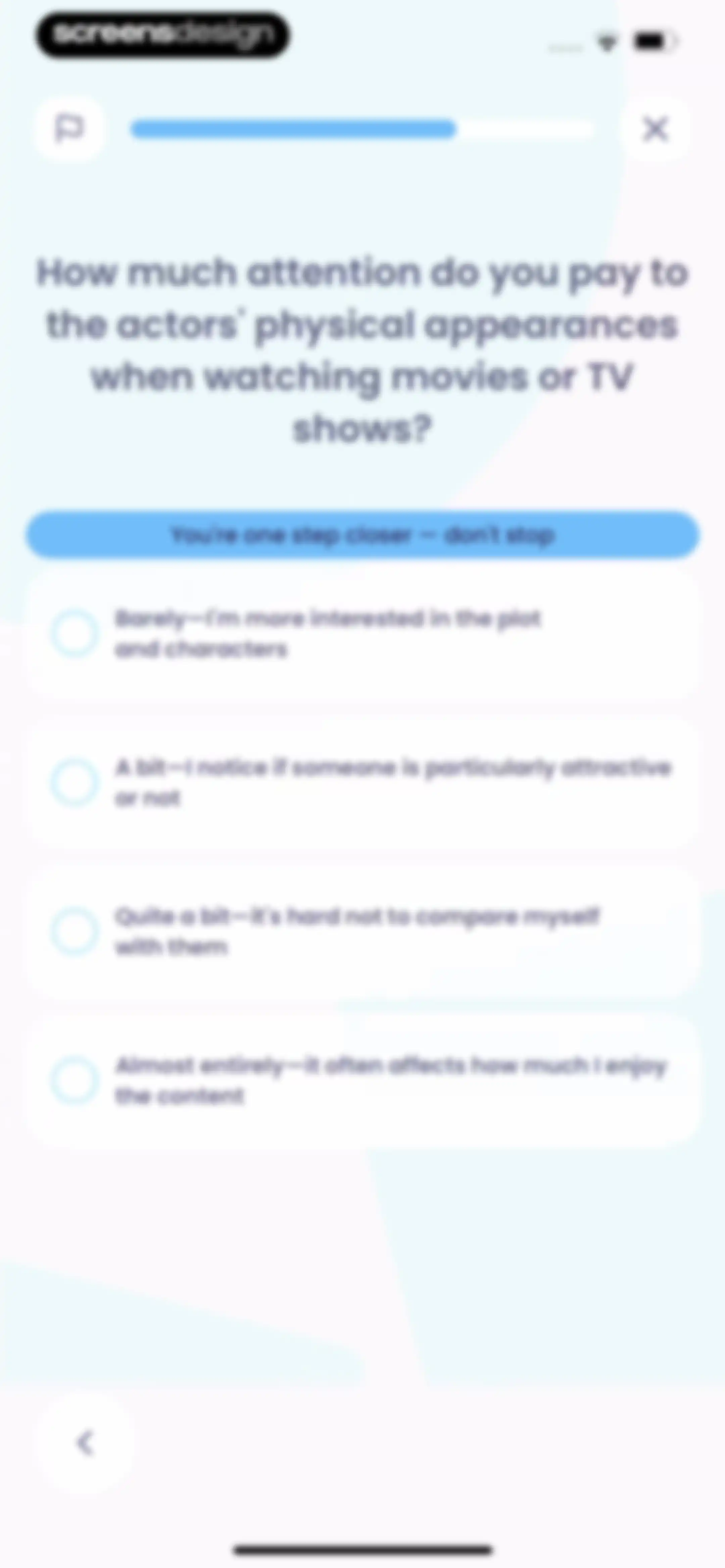 Breeze: Start Self-Discovery screen 100