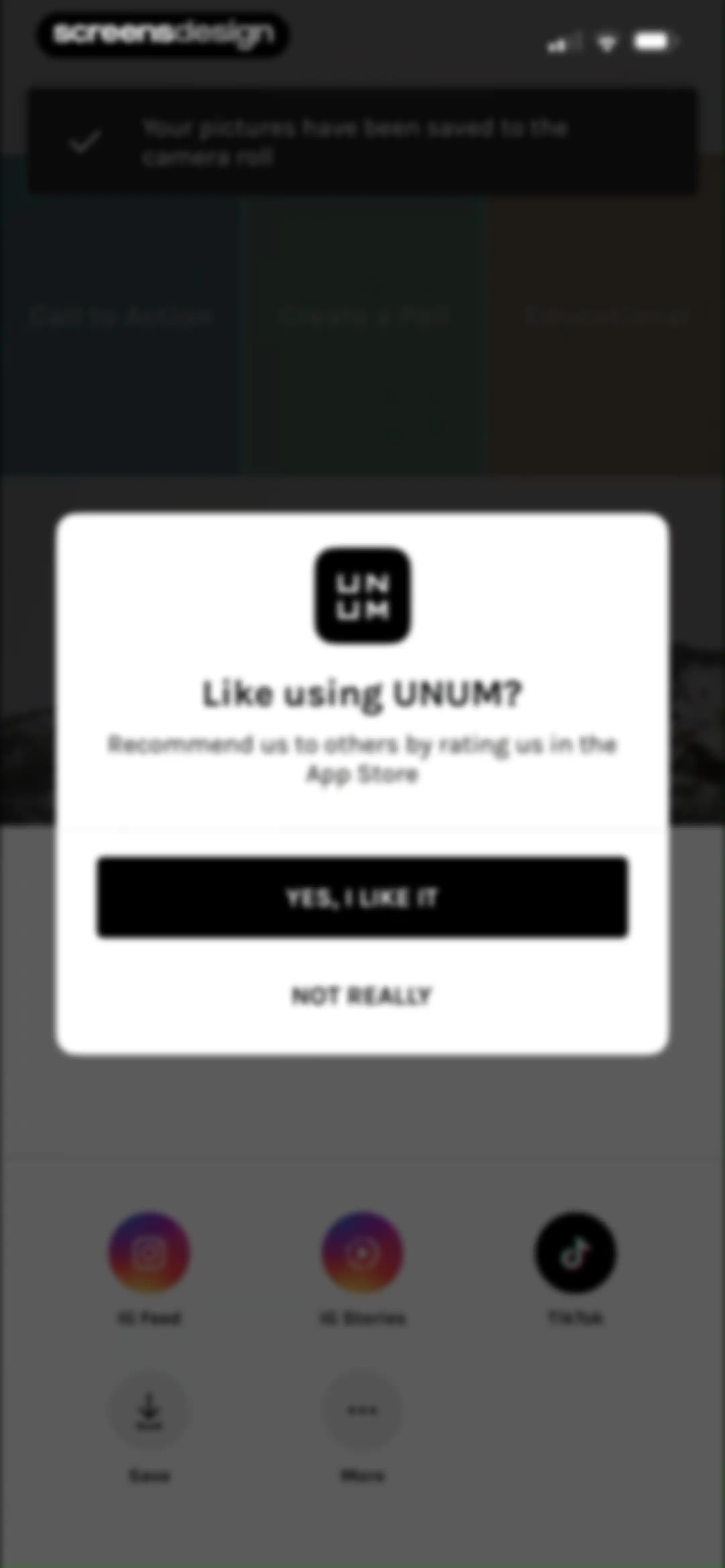 UNUM — Layout & Feed Preview screen 75
