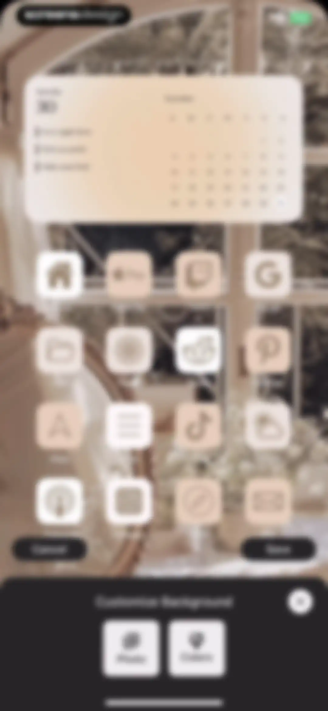 Aesthetic: App icons & Widgets screen 36