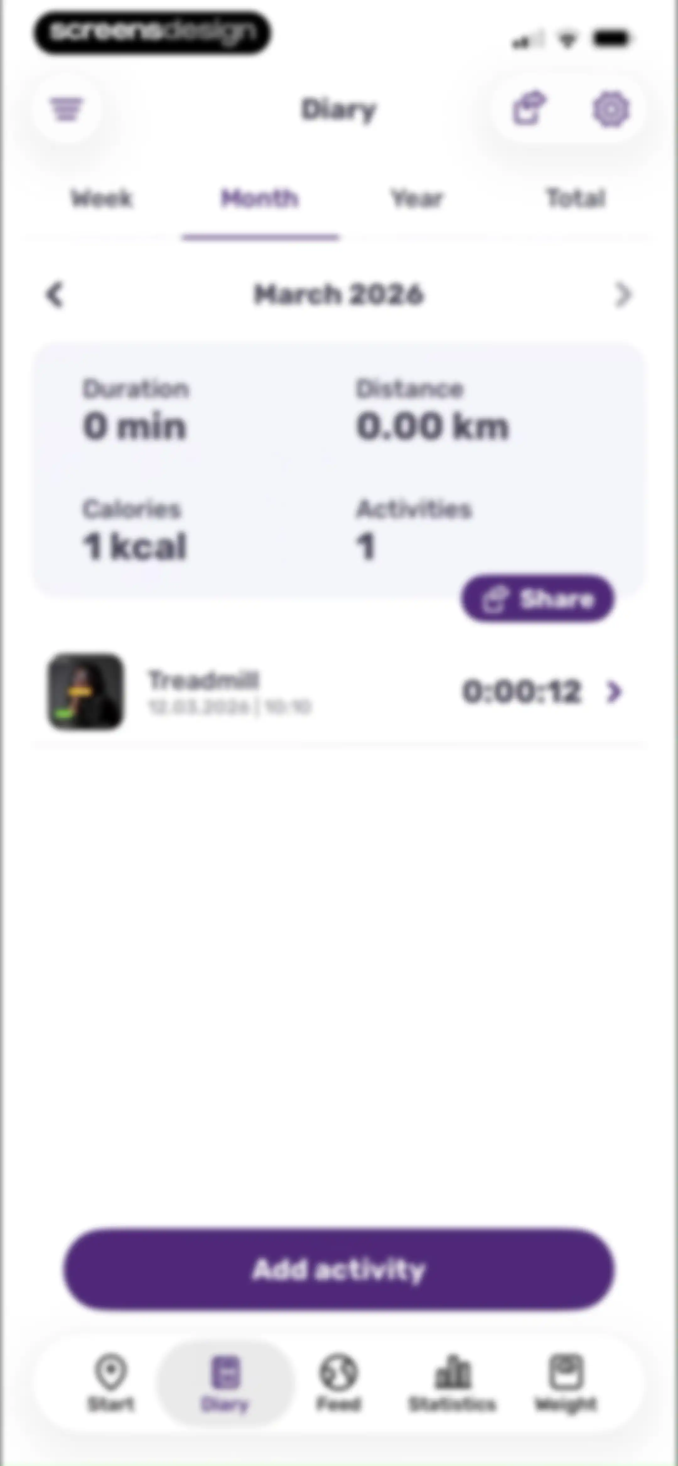 Running Tracker App – FITAPP screen 86
