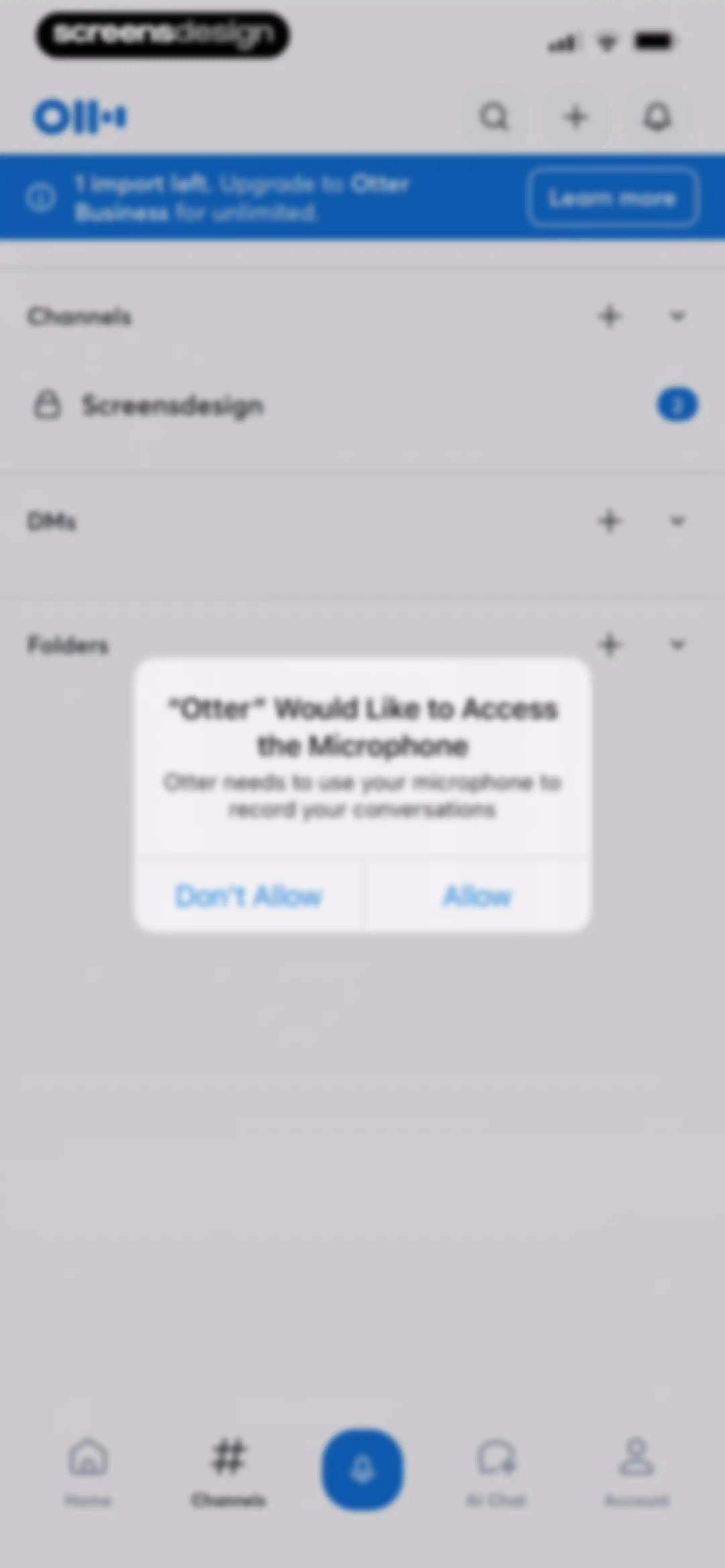 Otter Transcribe Voice Notes screen 106