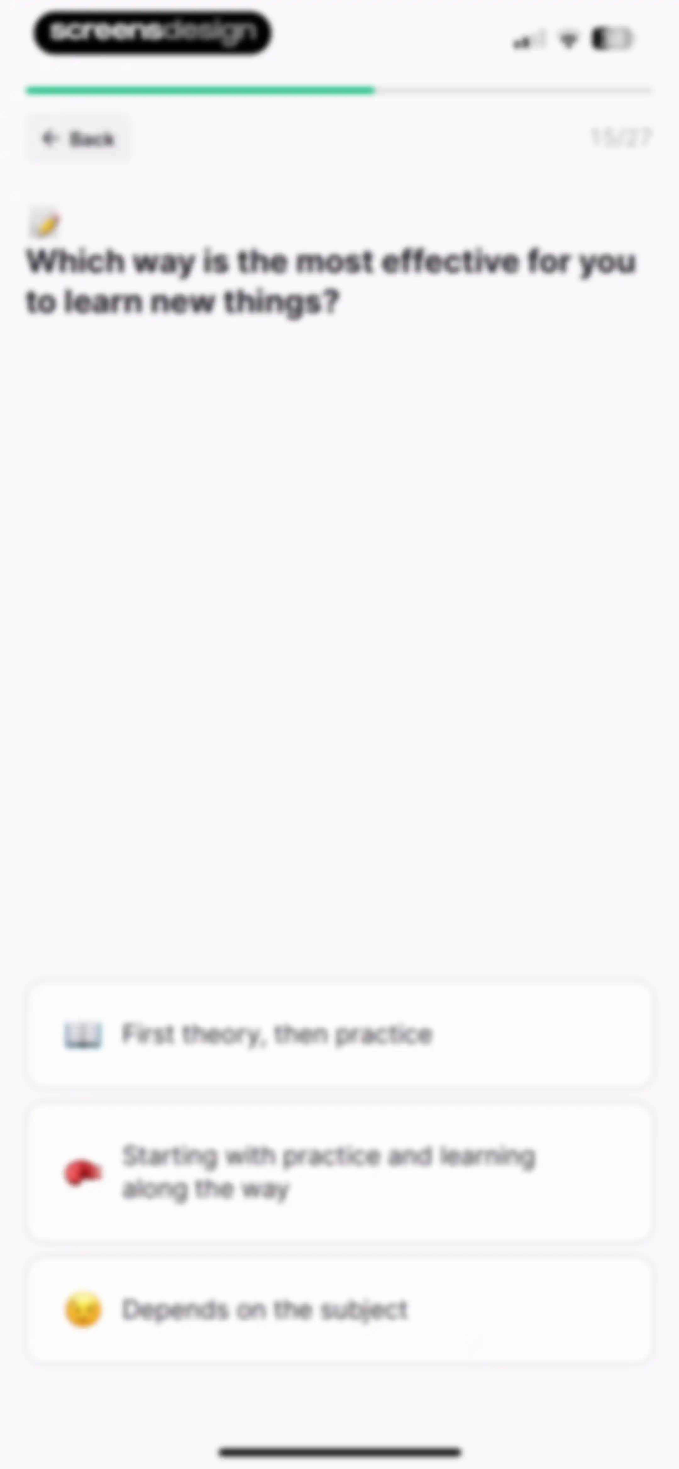 Nibble: Daily Learning & Quiz screen 26