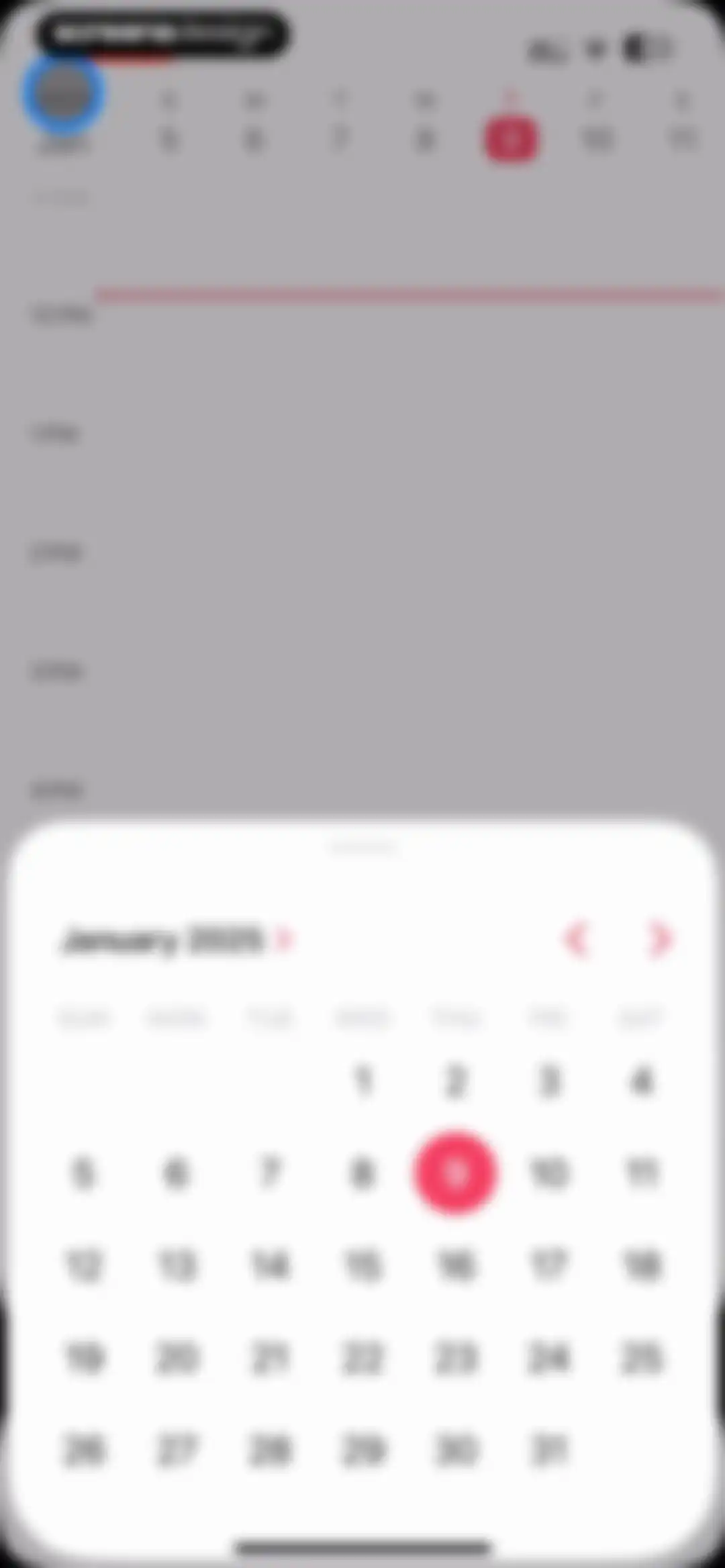 Amie - Todos, calendar screen 17