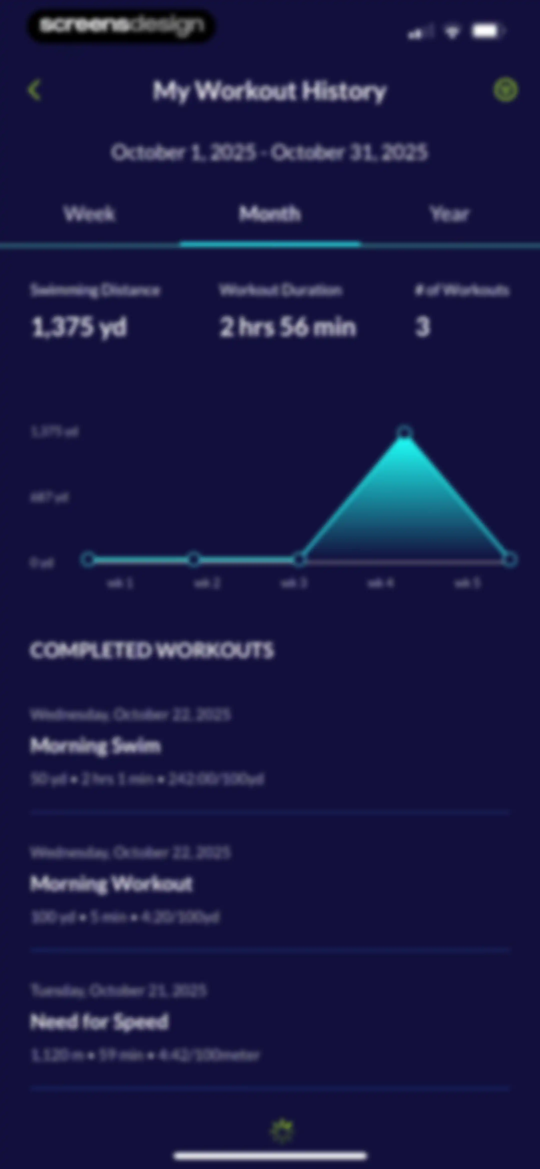 MySwimPro: #1 Swim Workout App screen 168