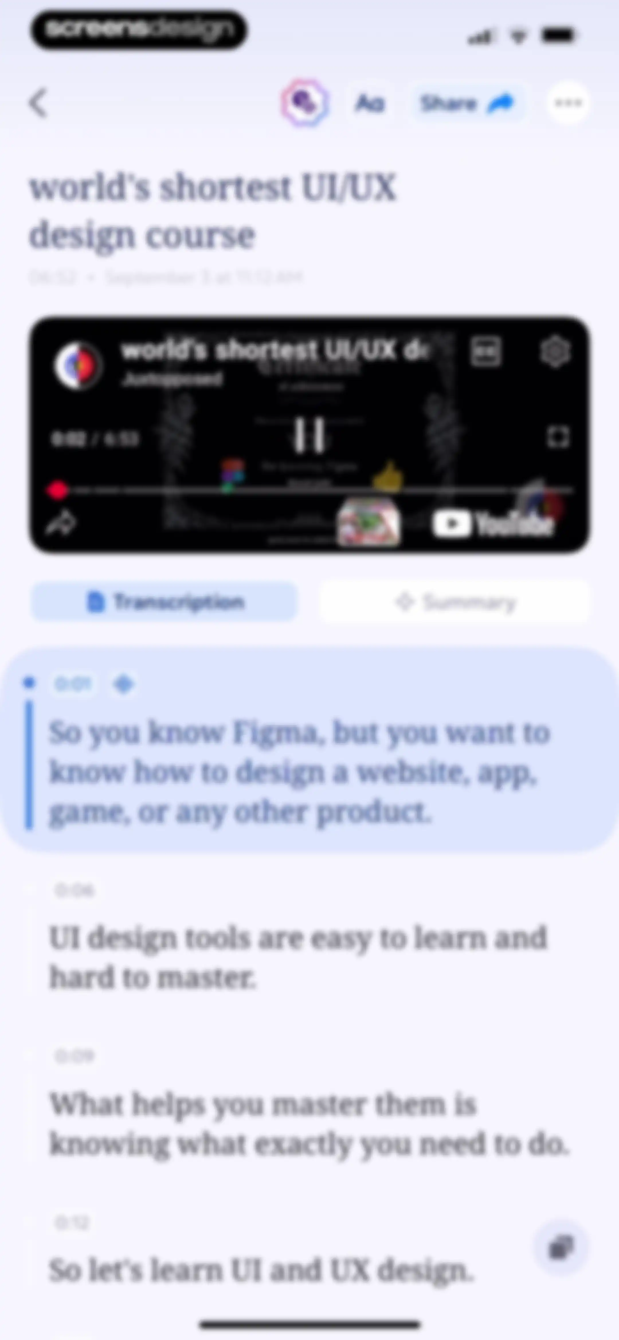 AI Summary - Meeting Notes screen 58
