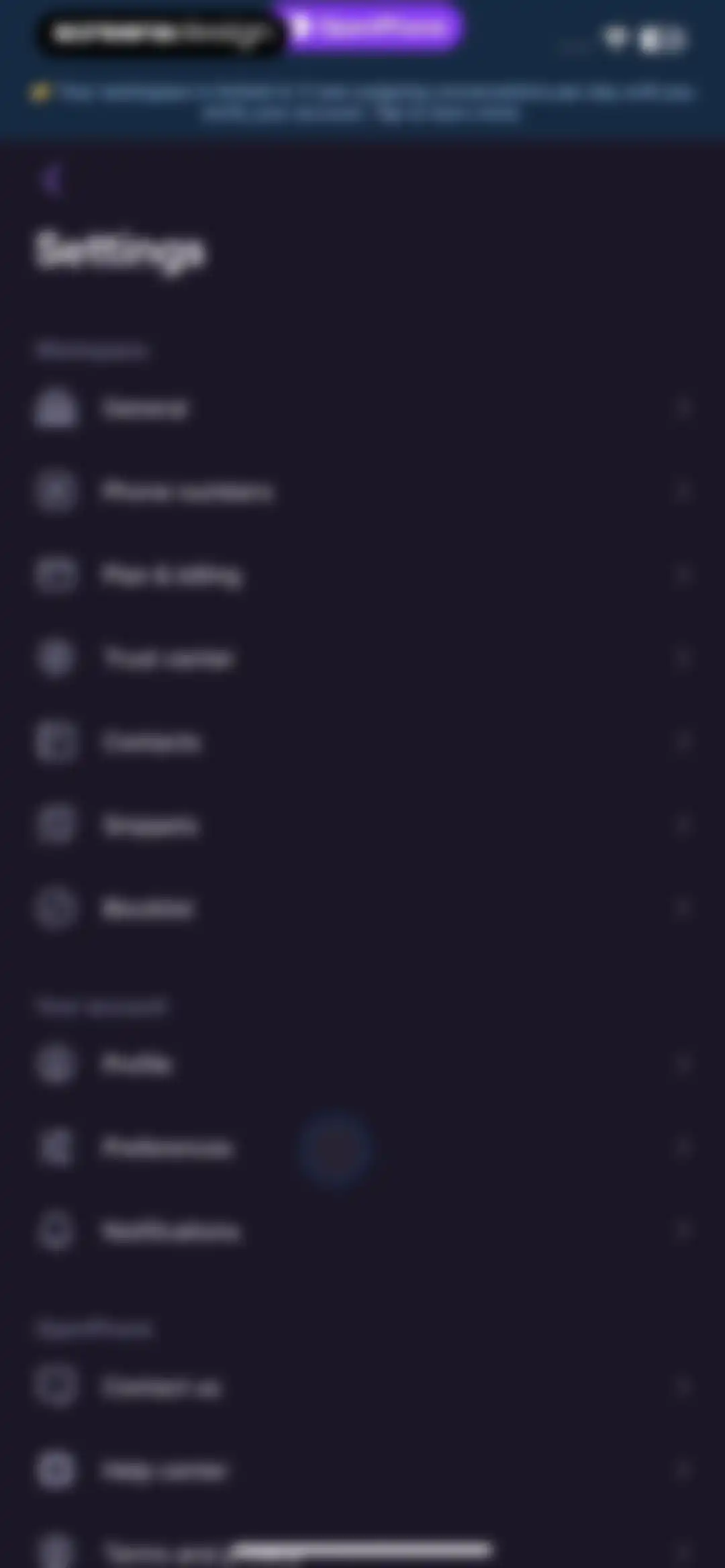 Quo (formerly OpenPhone) screen 42
