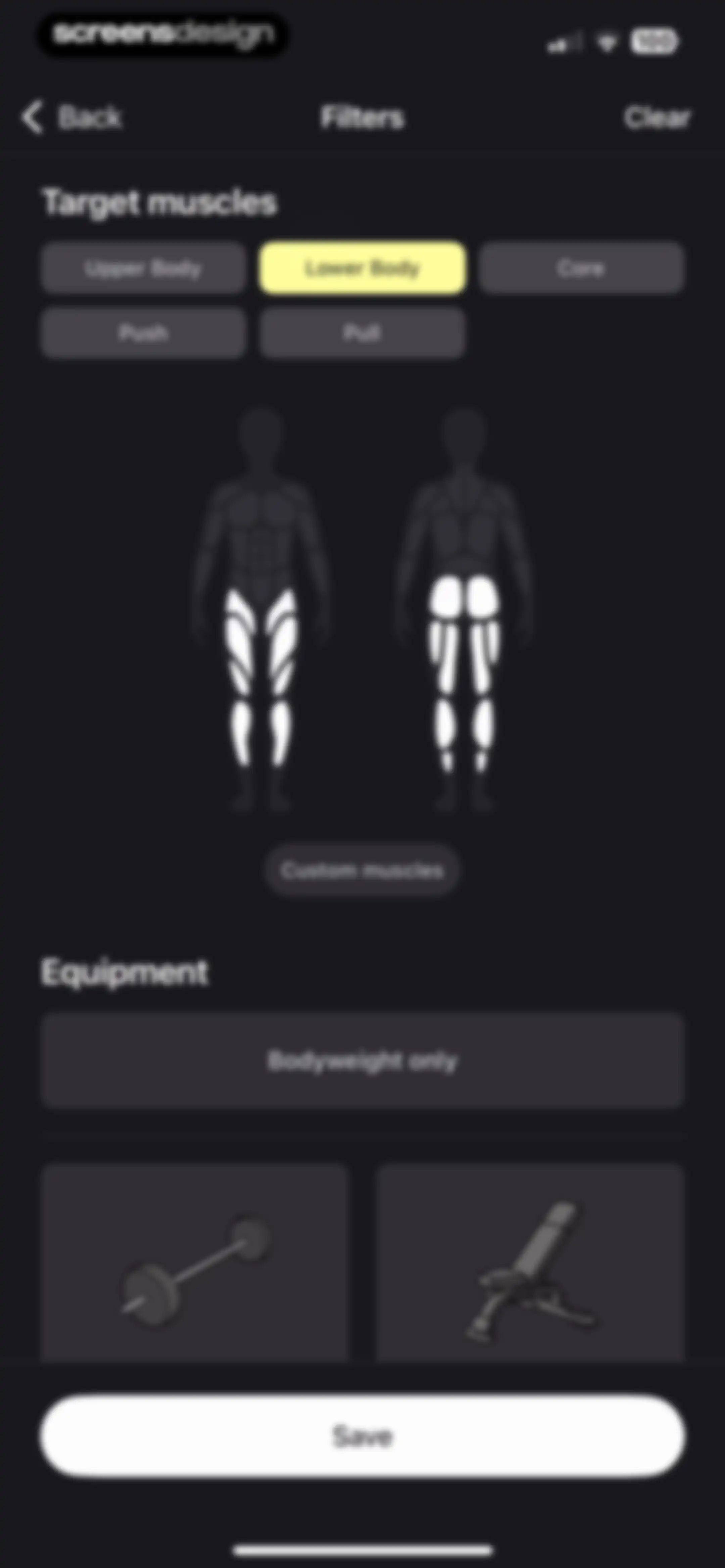 Peloton Strength+ screen 45