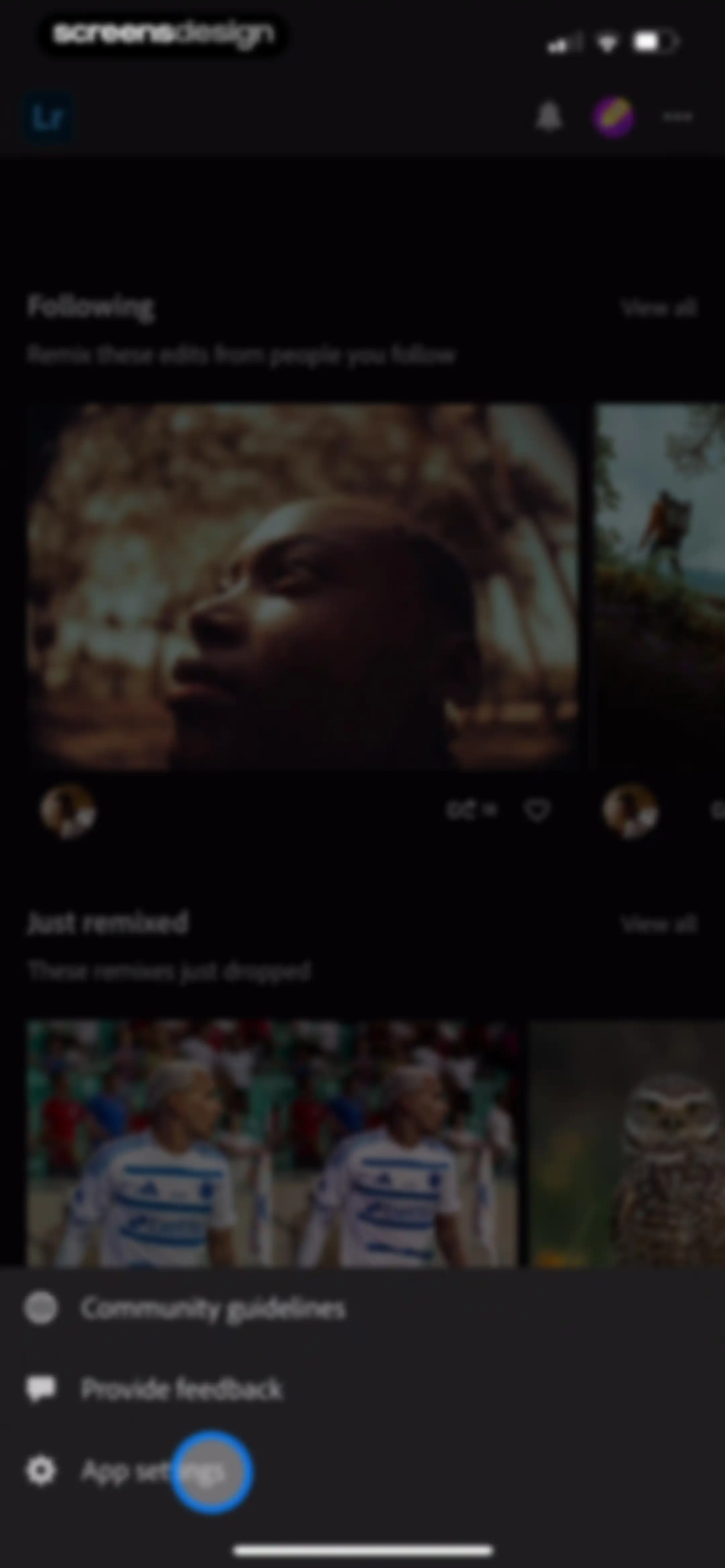 Lightroom: AI Photo Editor screen 201