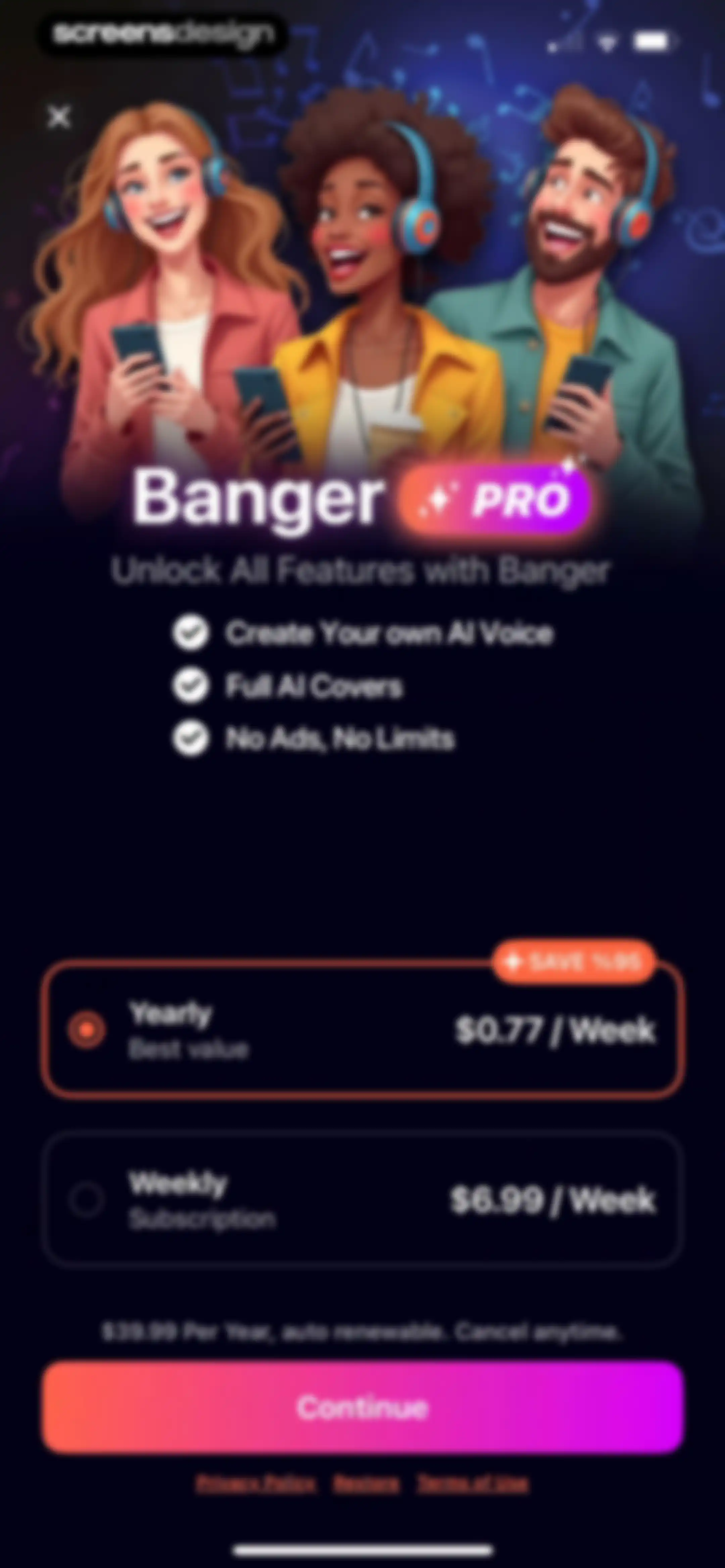 Banger: AI Music Generator screen 8