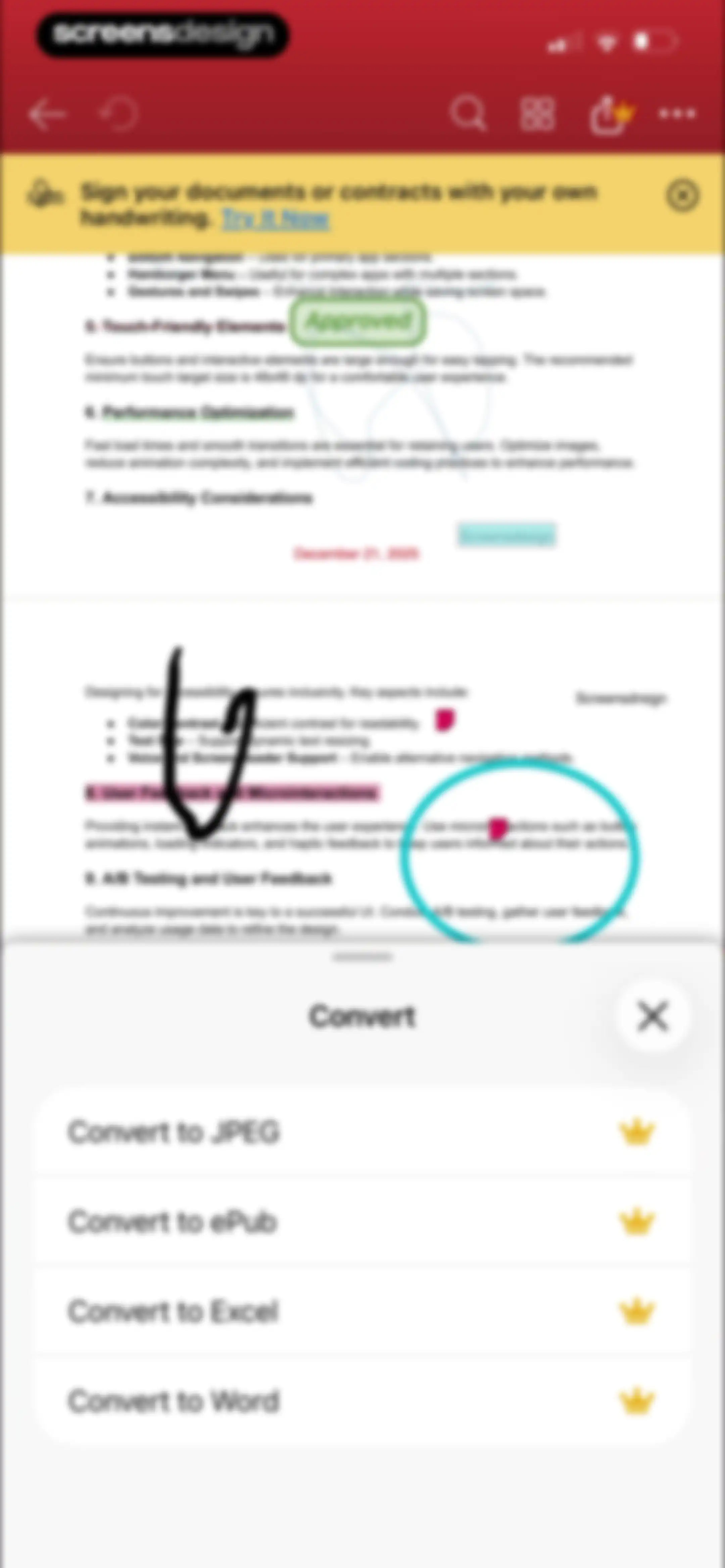 MobiPDF・PDF Text Editor・Reader screen 71