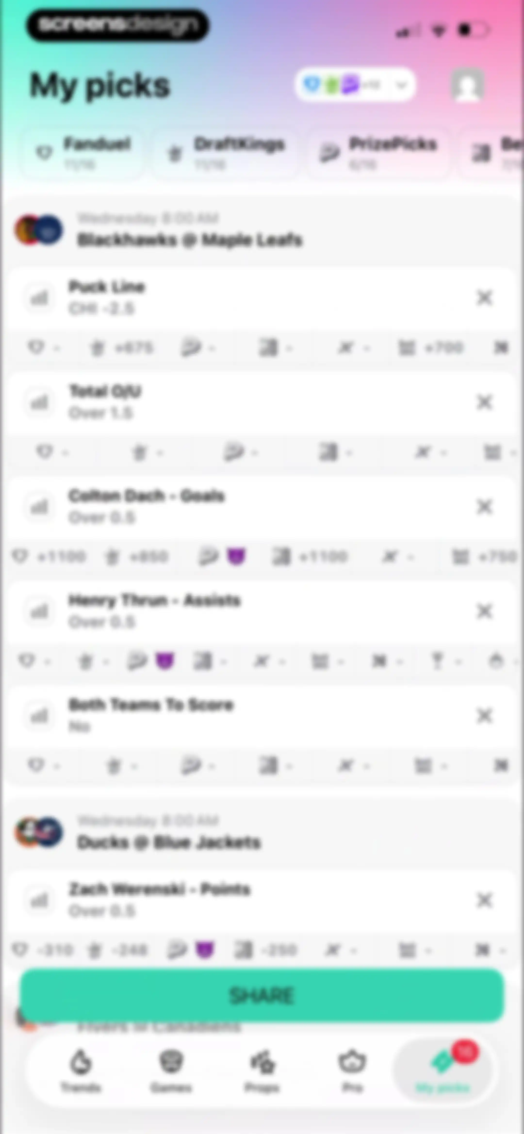 Outlier: Smart Sports Betting screen 110