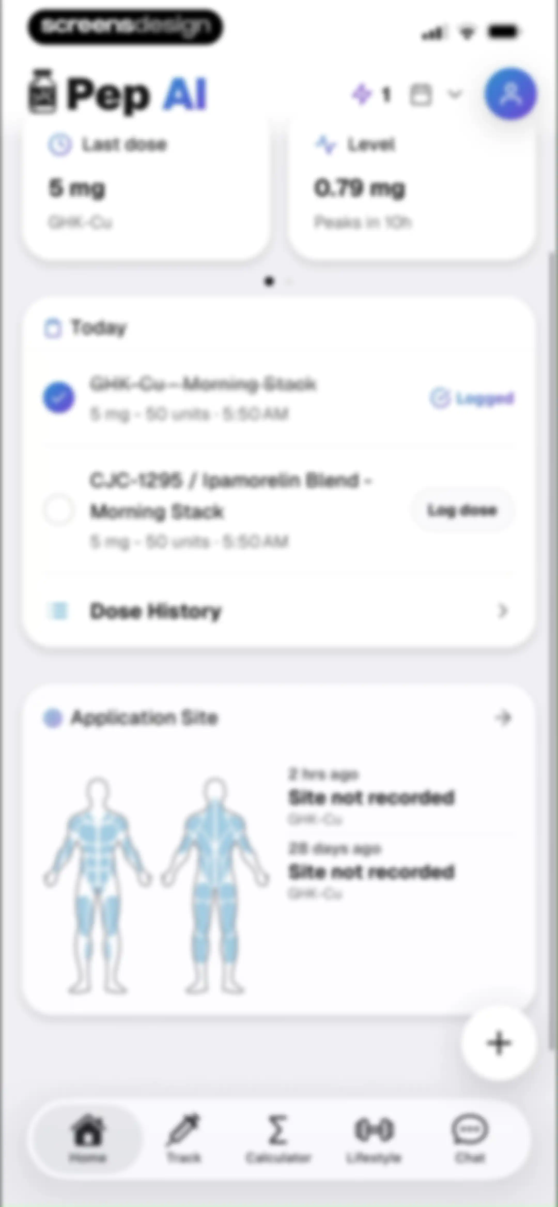 Pep AI: Peptide GLP-1 Tracker screen 82