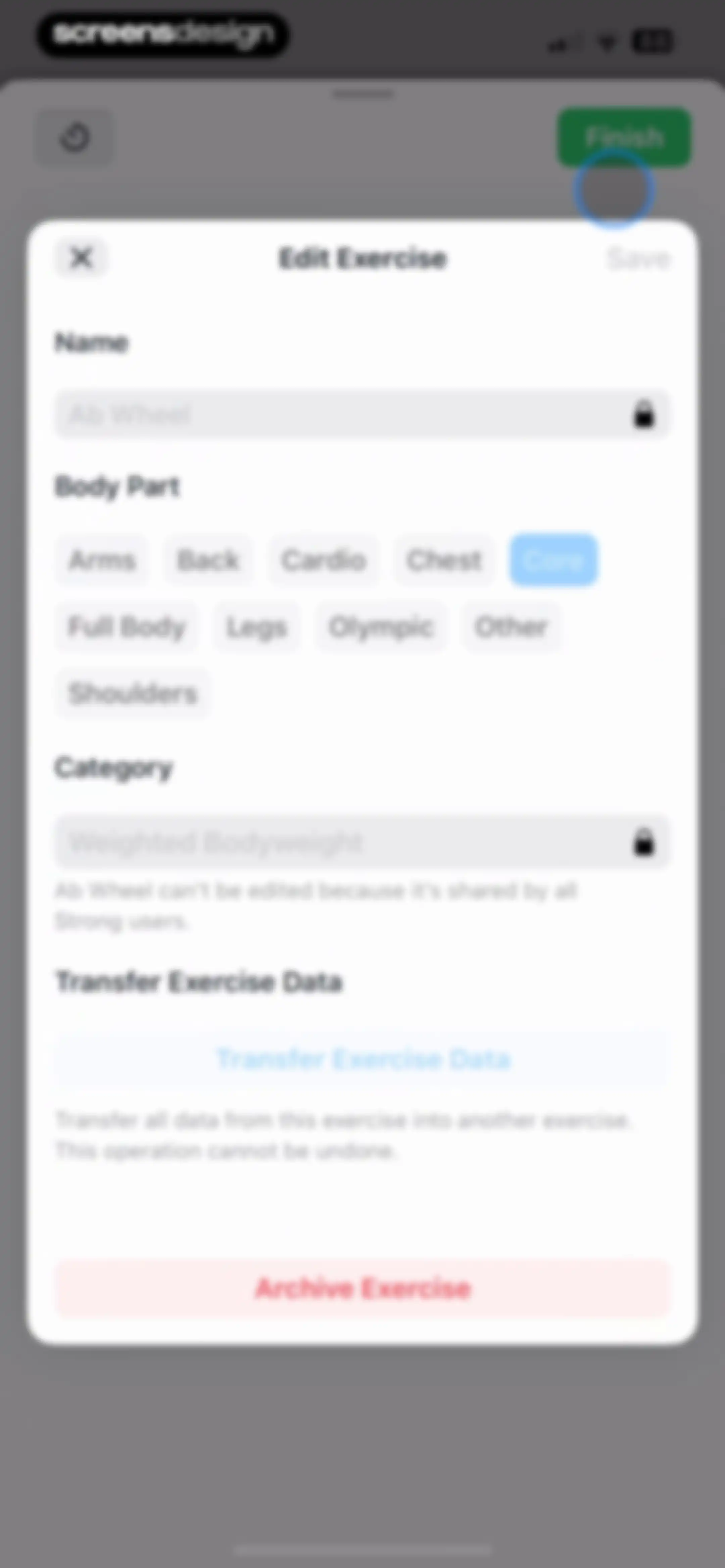 Strong Workout Tracker Gym Log screen 23