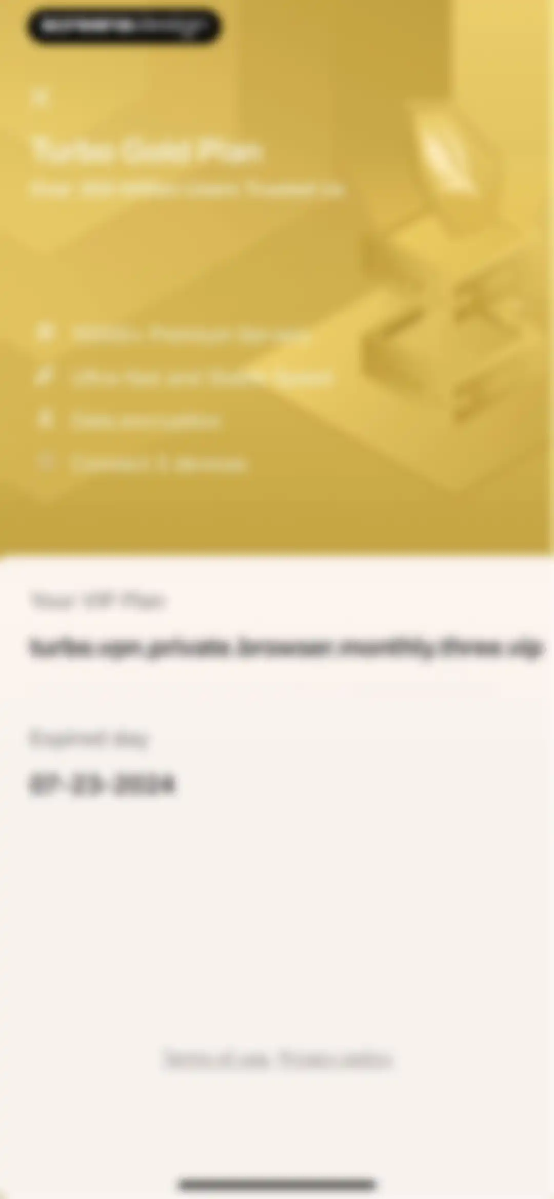 Turbo VPN Private Browser screen 5