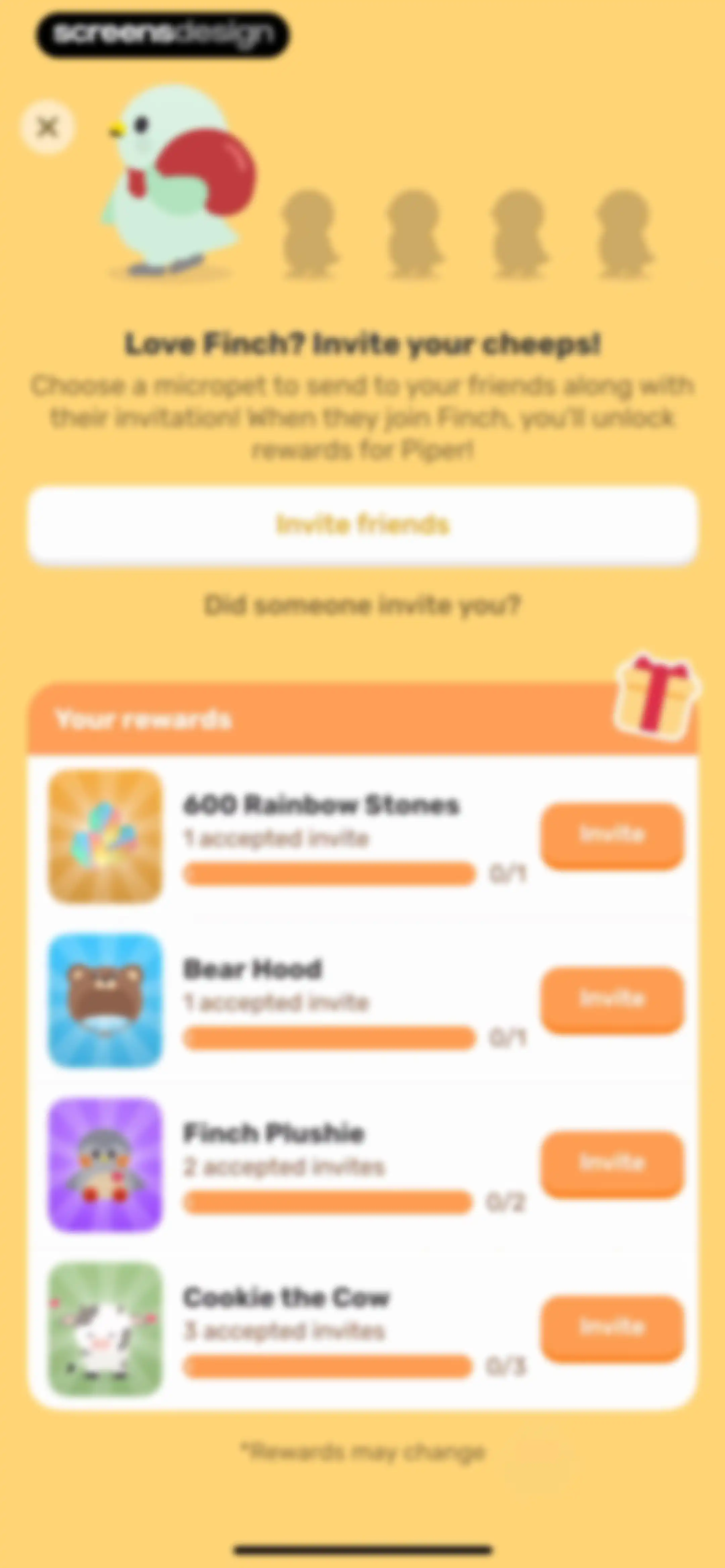 Finch: Self-Care Pet screen 131