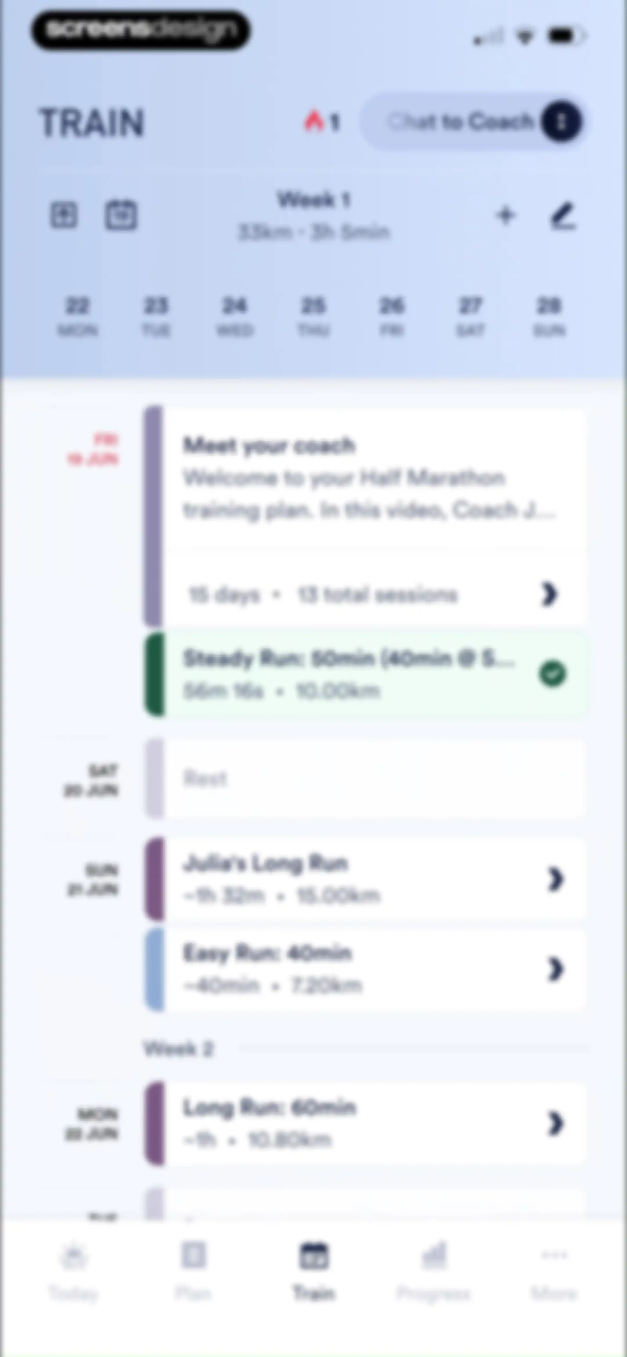 Coopah: The Run Coaching App screen 143