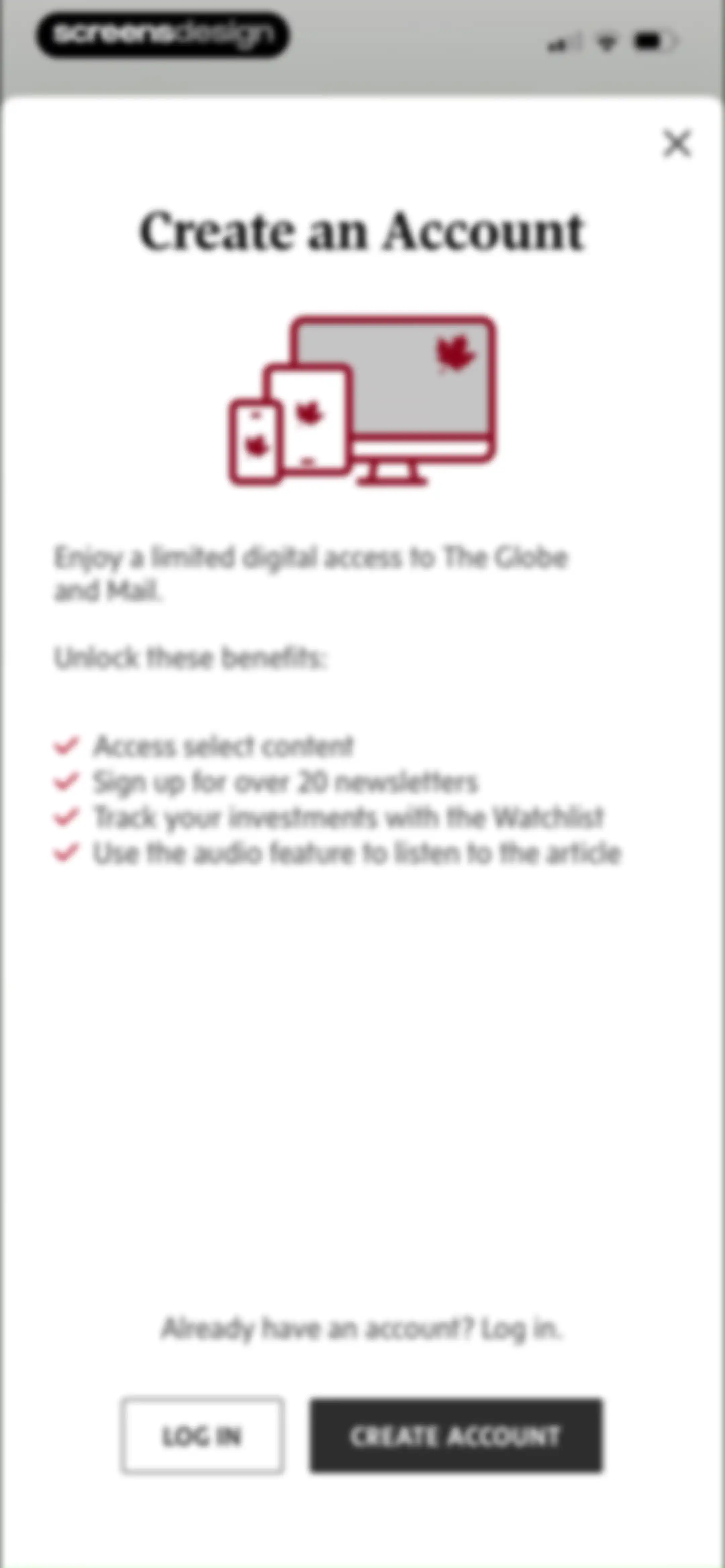 The Globe and Mail screen 9