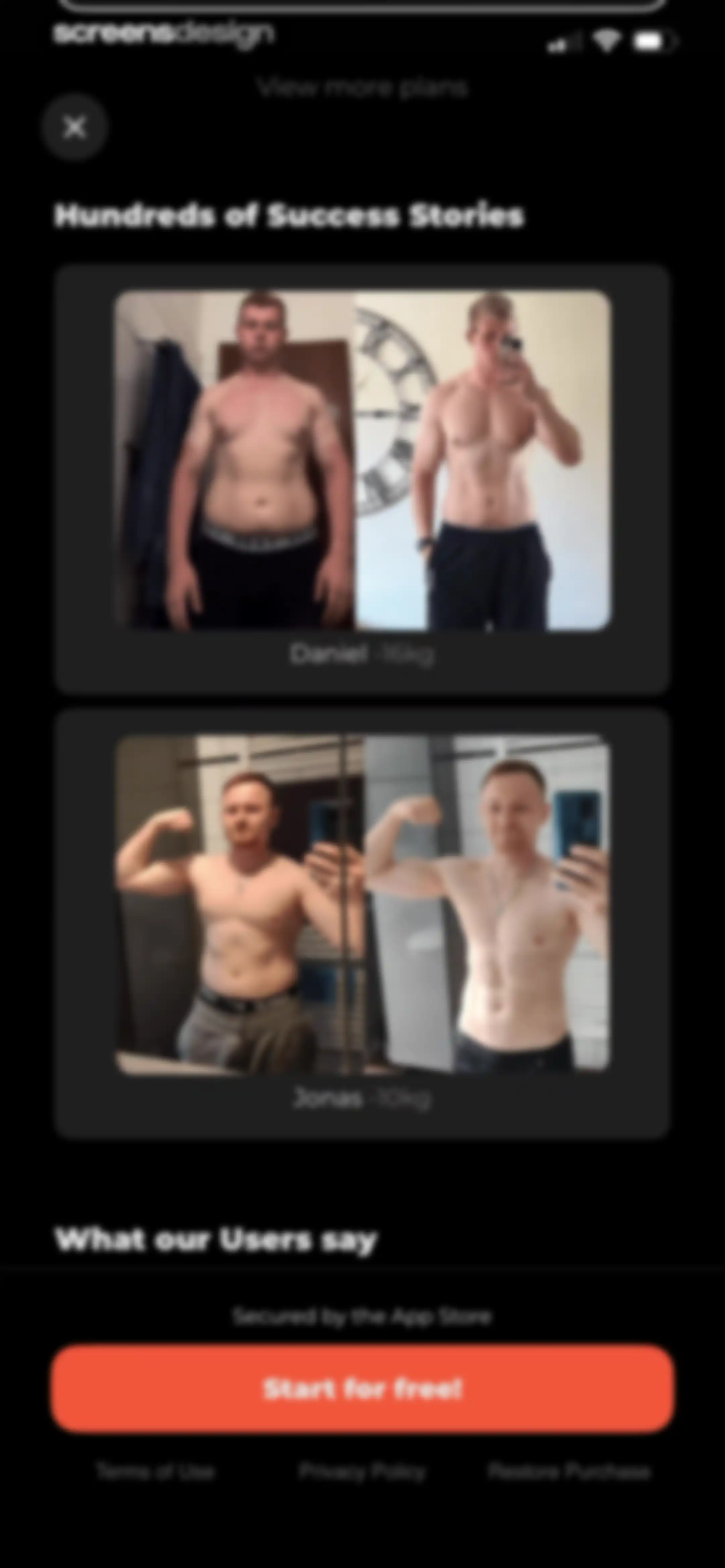 MCI - Personal Training AI screen 51