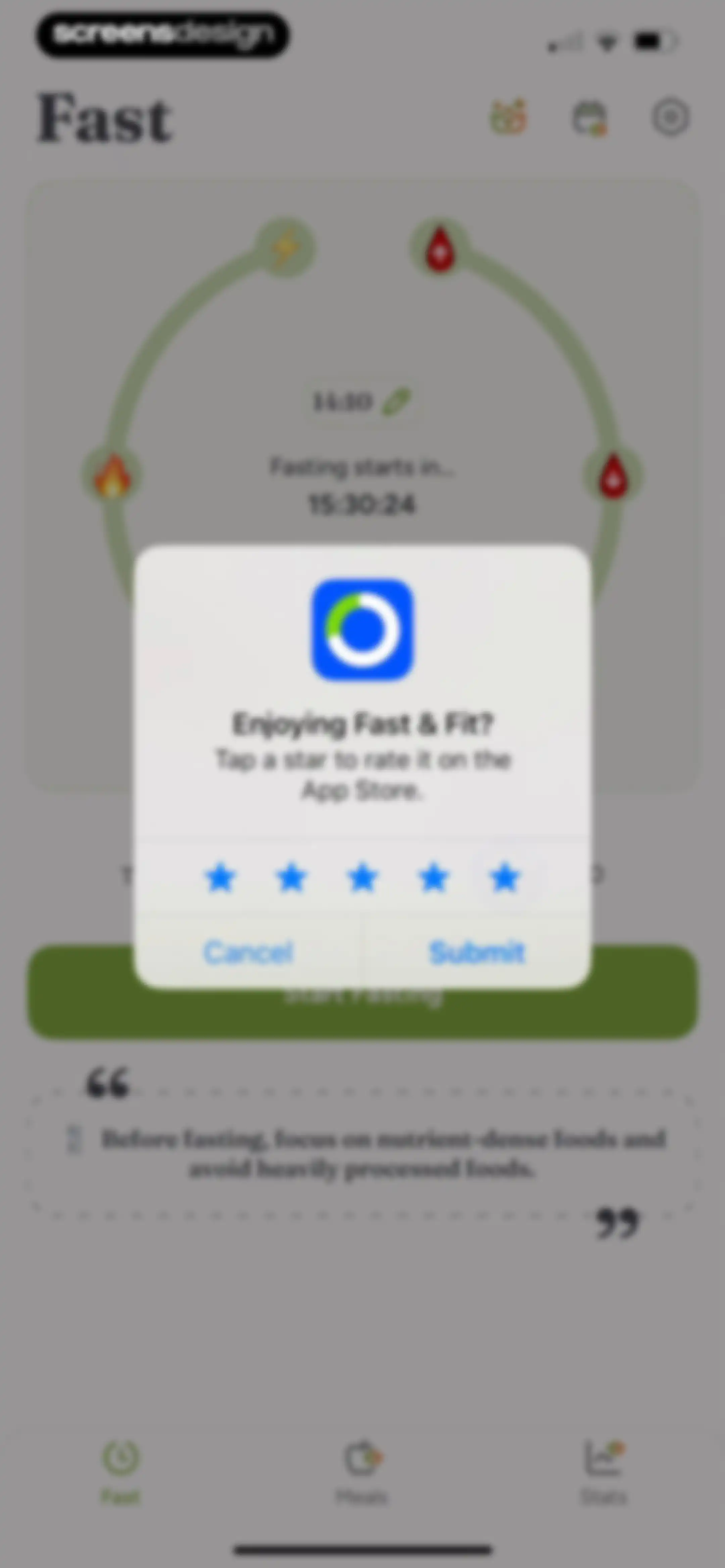 Fast & Fit: IF Fasting Counter screen 44