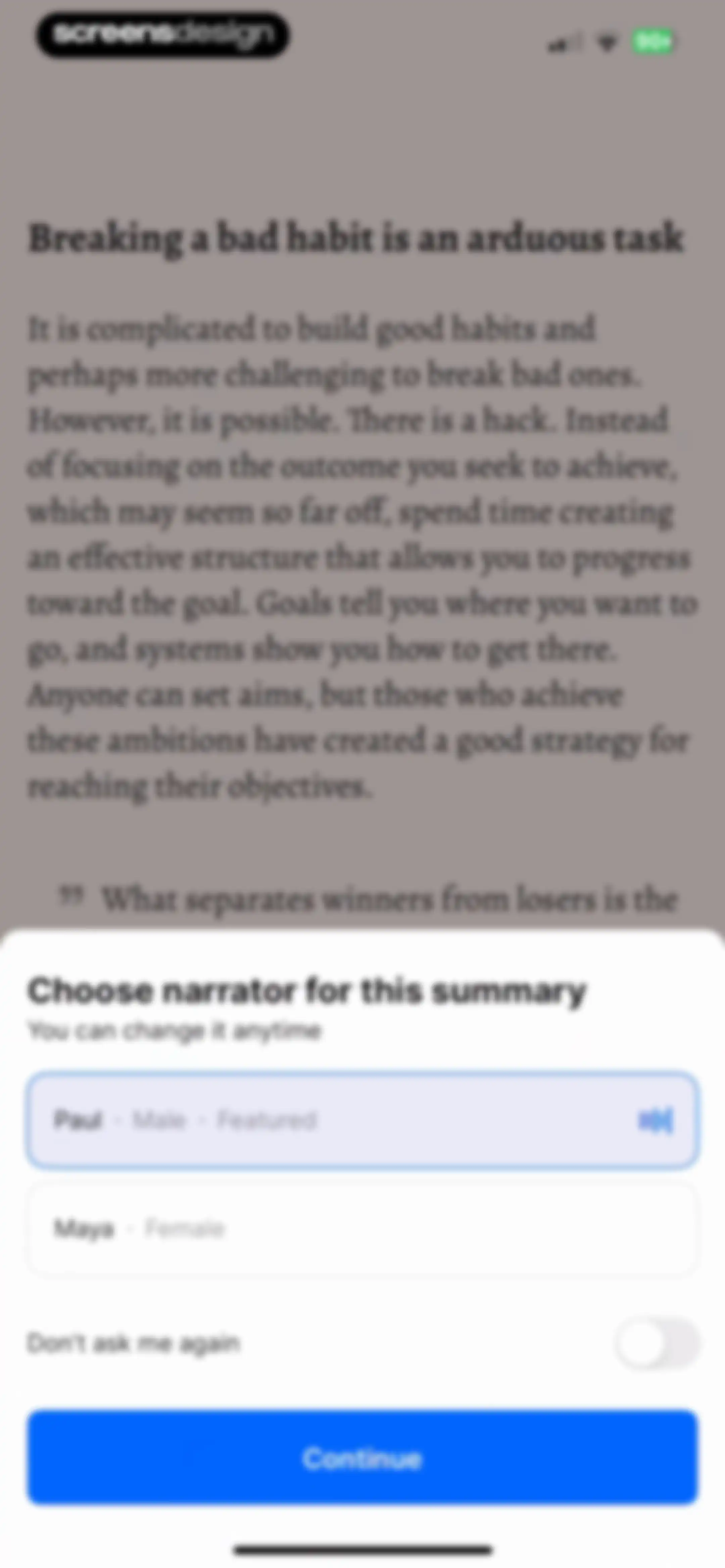 Headway - Daily Micro Learning screen 86